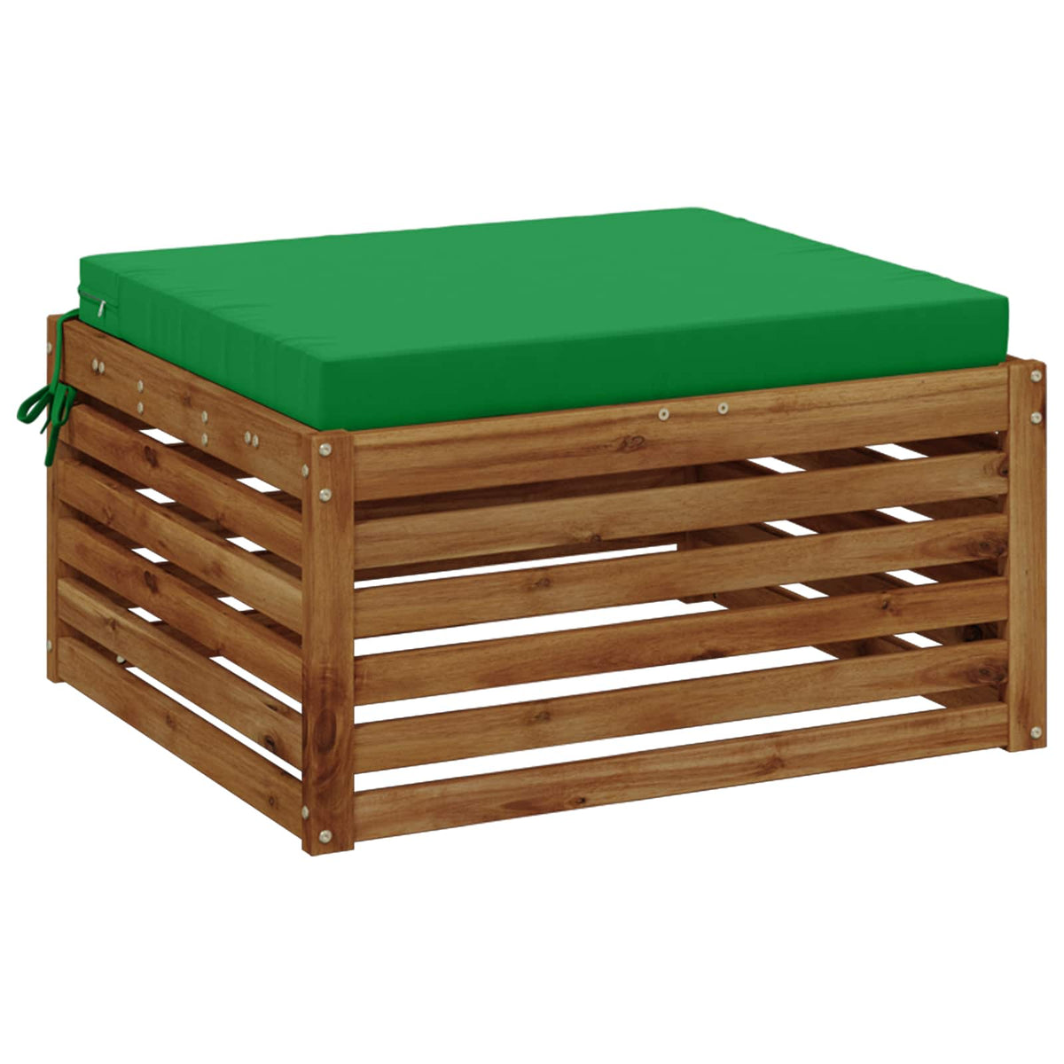 1-Piece Seat Cushion SOEST 100% Polyester Green 80 x 80 x 7 cm
