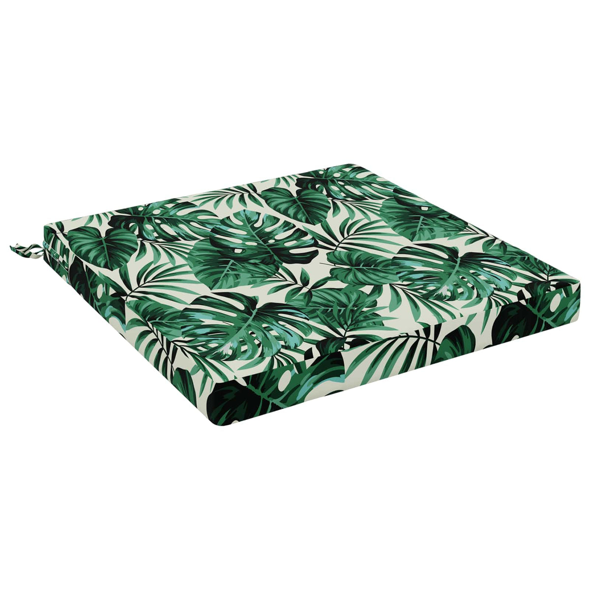 Seat Cushions SOEST 100% Polyester Leaf Pattern 80 x 80 x 7 cm