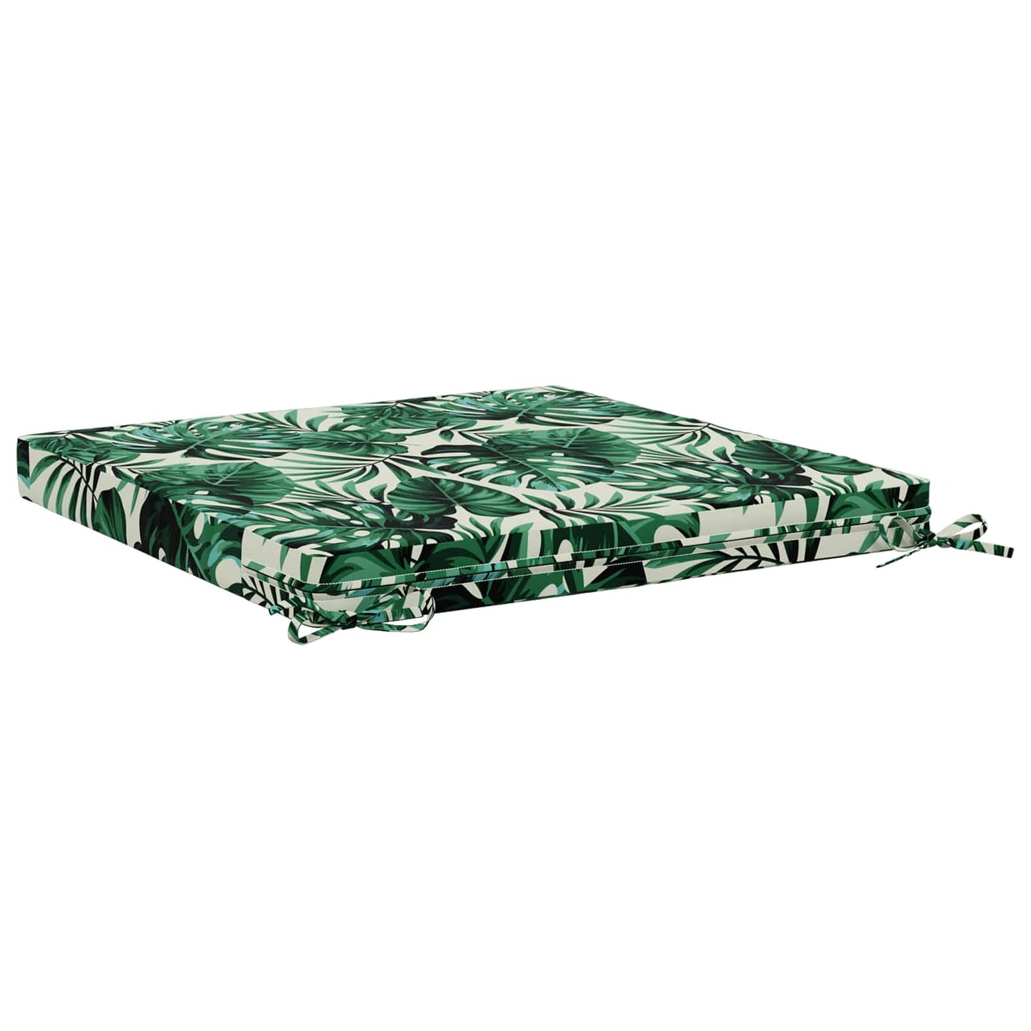 4-Piece Seat Cushions SOEST 4 pcs 100% Polyester Leaf Pattern