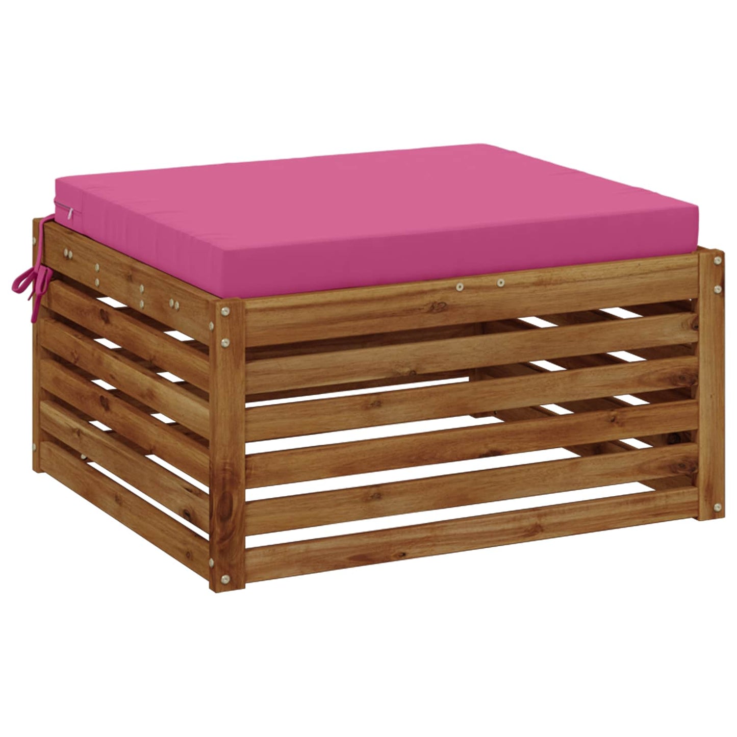 1-Piece Seat Cushion SOEST 100% Polyester Pink 80 x 80 x 7 cm
