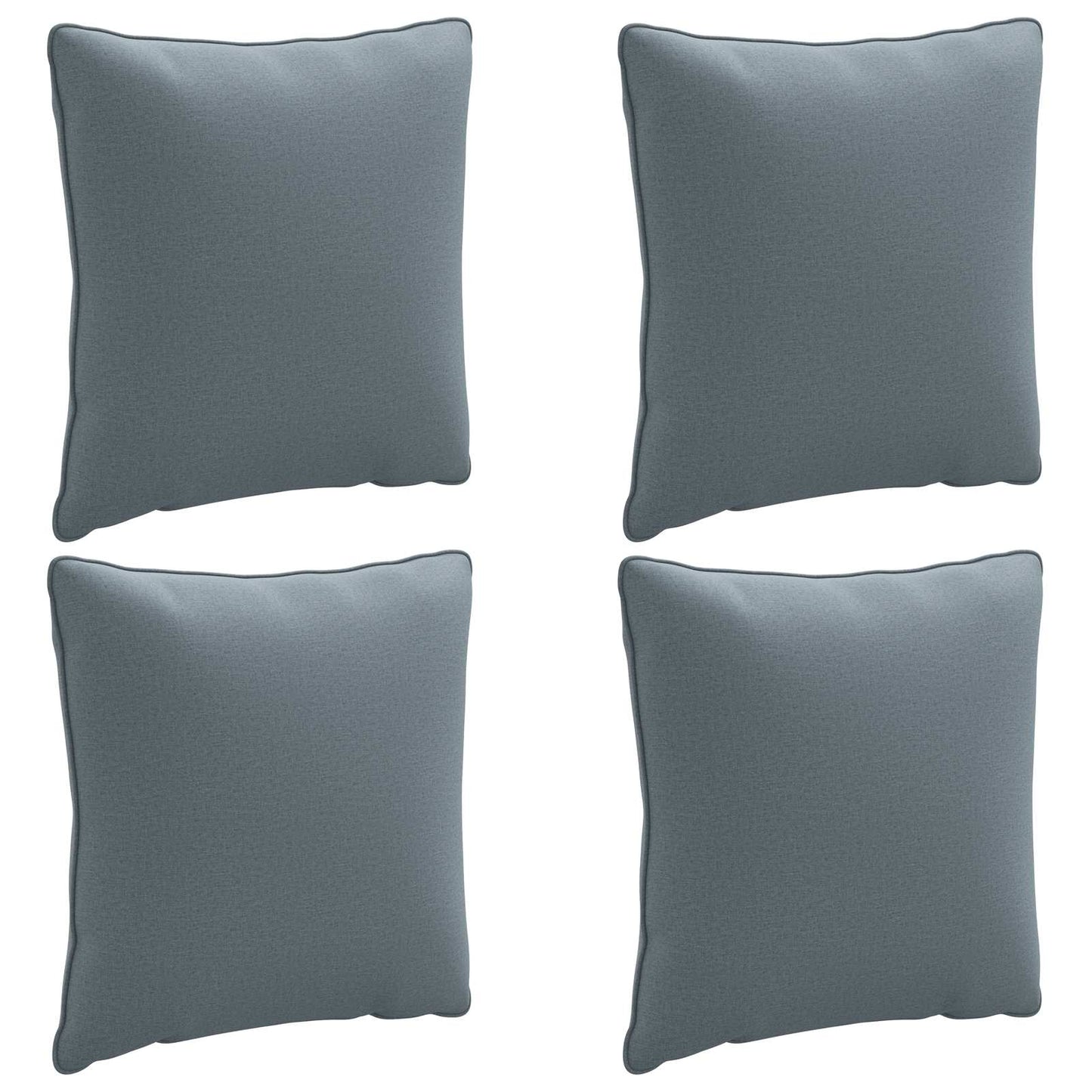 4-Piece Back Cushions PUTTEN 4 pcs 100% Polyester Blue