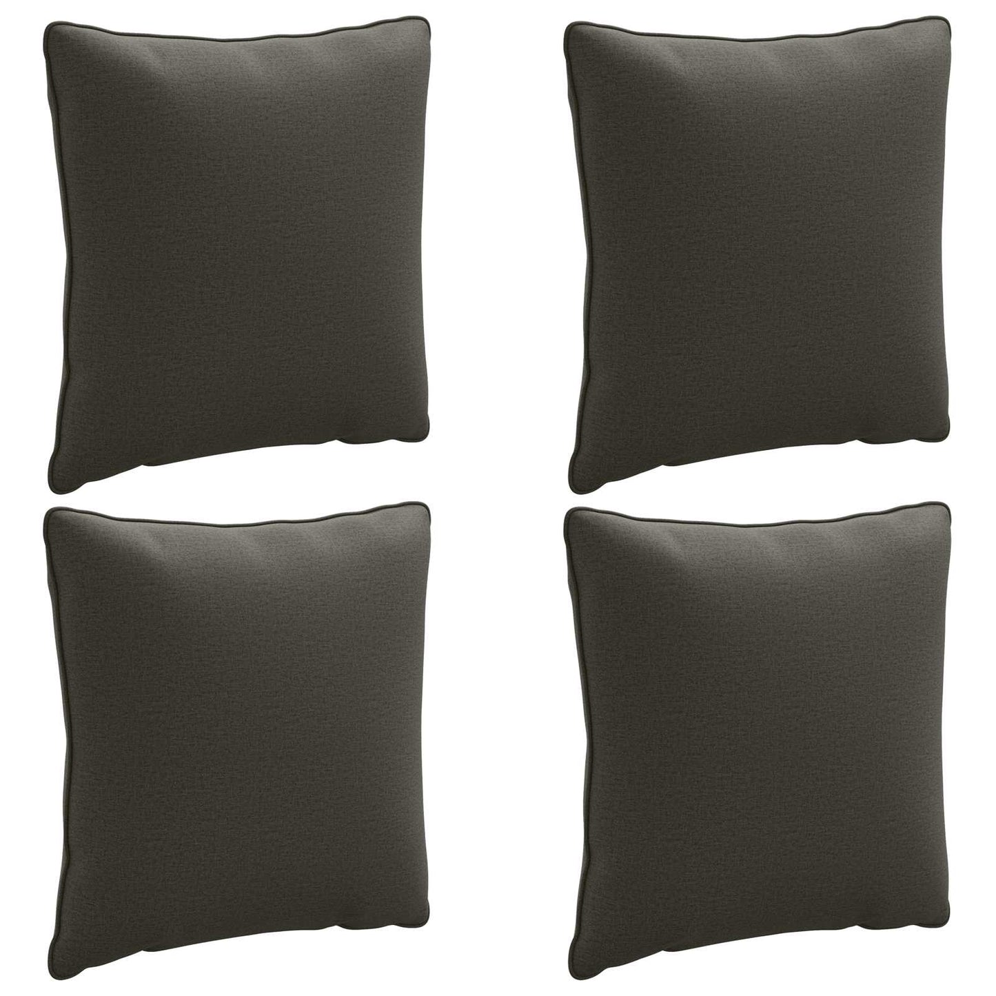 4-Piece Back Cushions PUTTEN 4 pcs 100% Polyester Anthracite