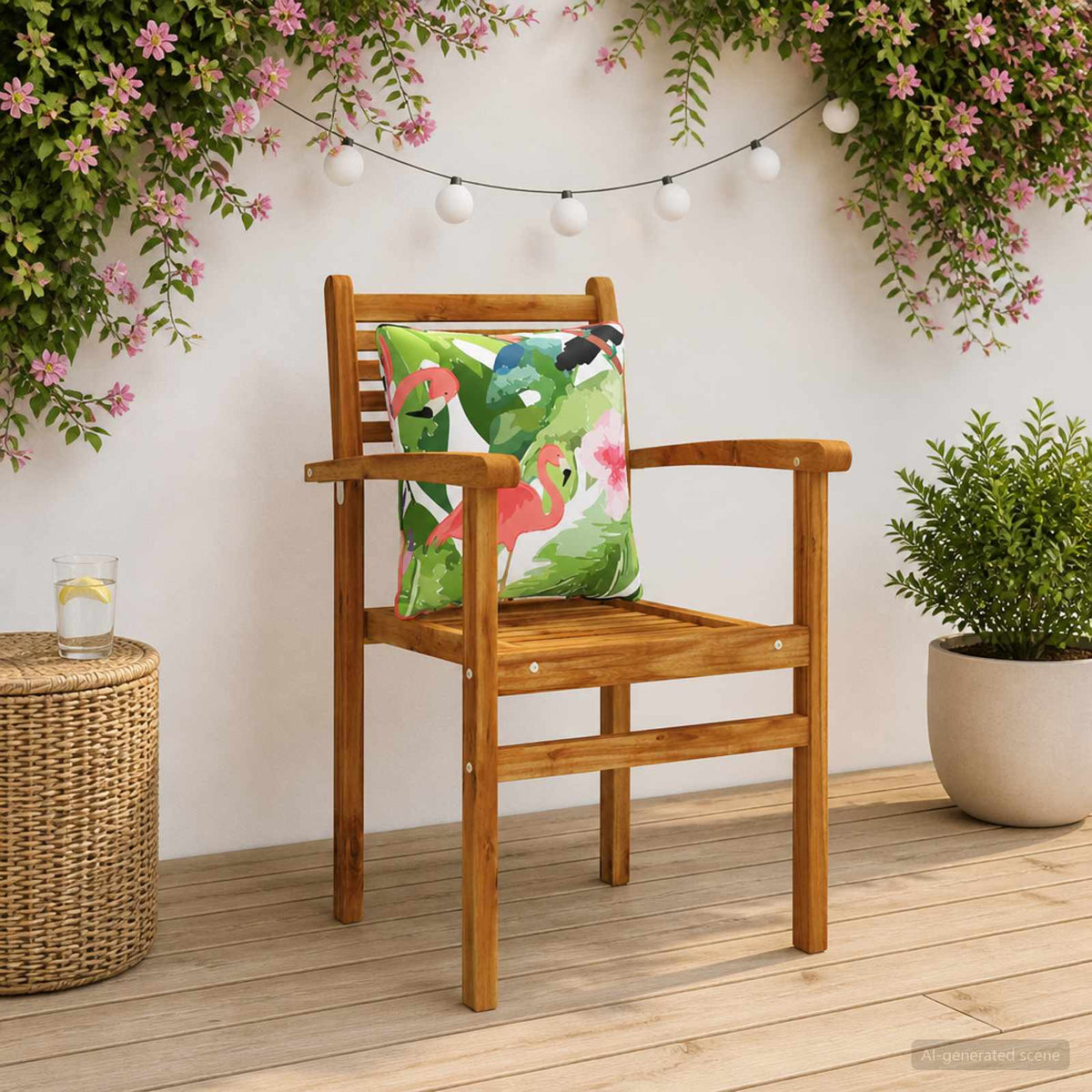 Back Cushion PUTTEN 4 pcs 100% Polyester Multicolour