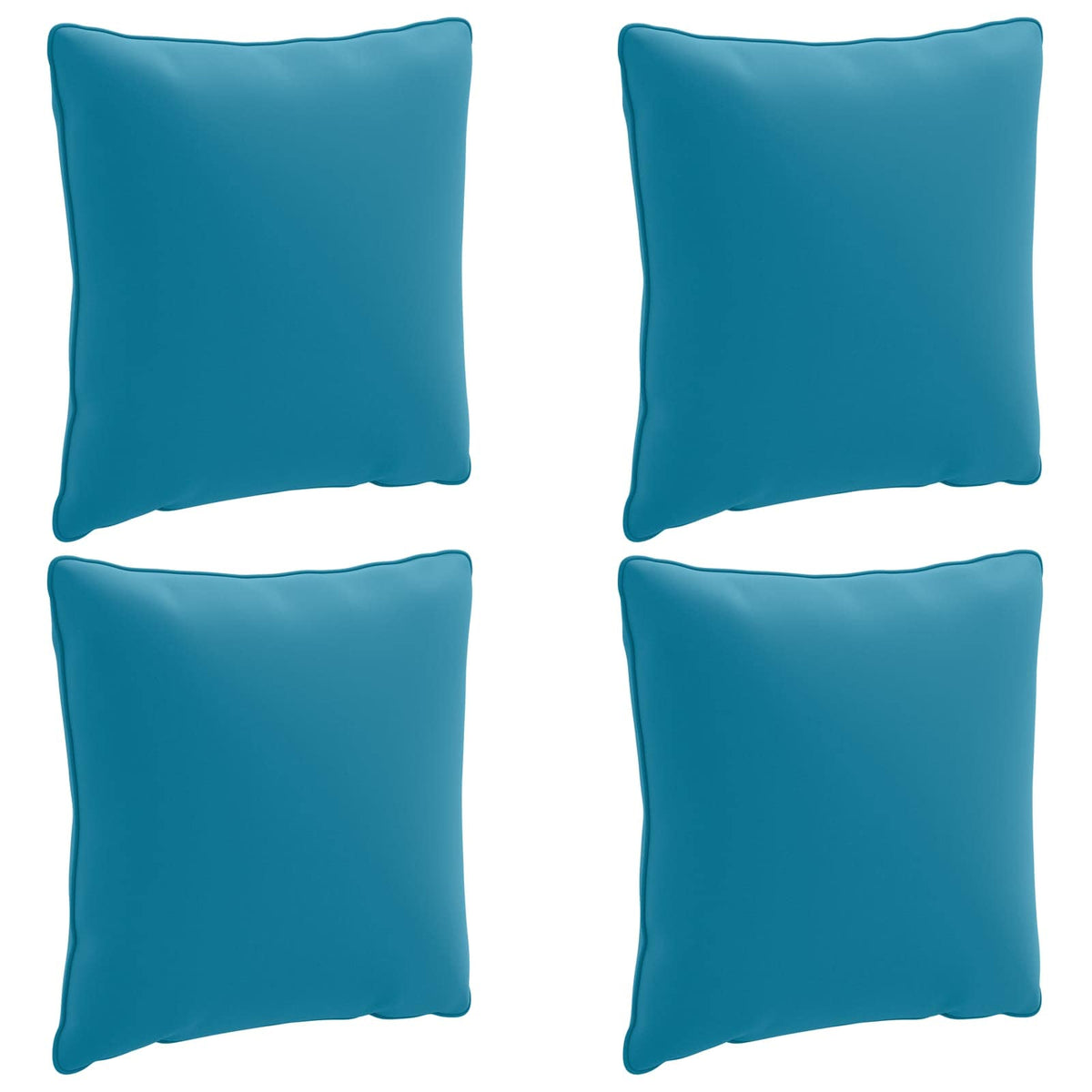 Back Cushion PUTTEN 4 pcs 100% Polyester Light Blue