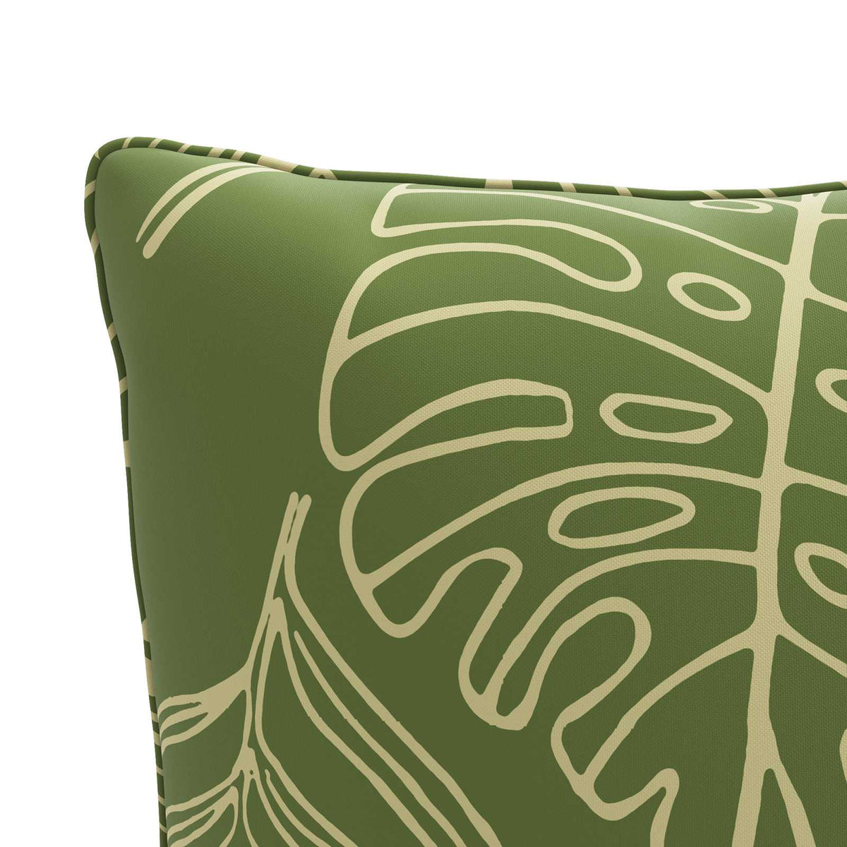 Back Cushion PUTTEN 4 pcs 100% Polyester Leaf Design