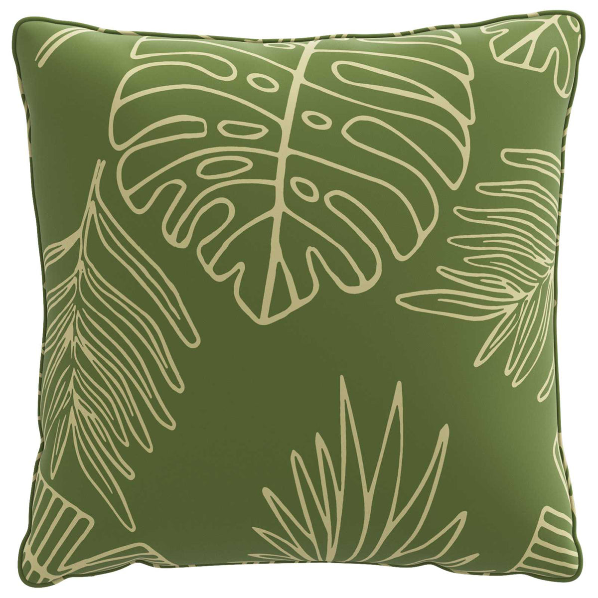 Back Cushion PUTTEN 4 pcs 100% Polyester Leaf Design
