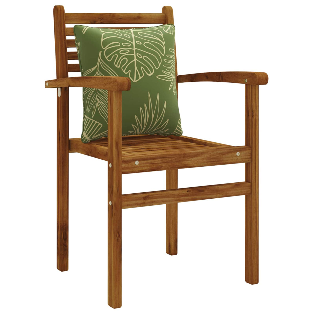 Back Cushion PUTTEN 4 pcs 100% Polyester Leaf Design