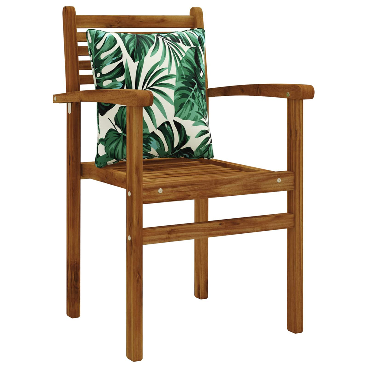 1-Piece Back Cushion PUTTEN 100% Polyester Leaf Pattern