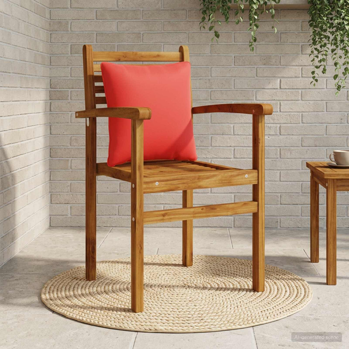Back Cushion PUTTEN 100% Polyester Red 40 x 40 x 15 cm