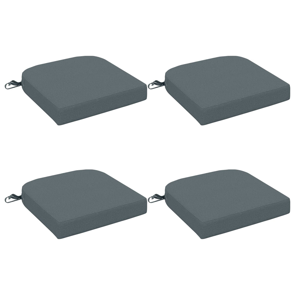 4-Piece Seat Cushions SOEST 4 pcs 100% Polyester Blue