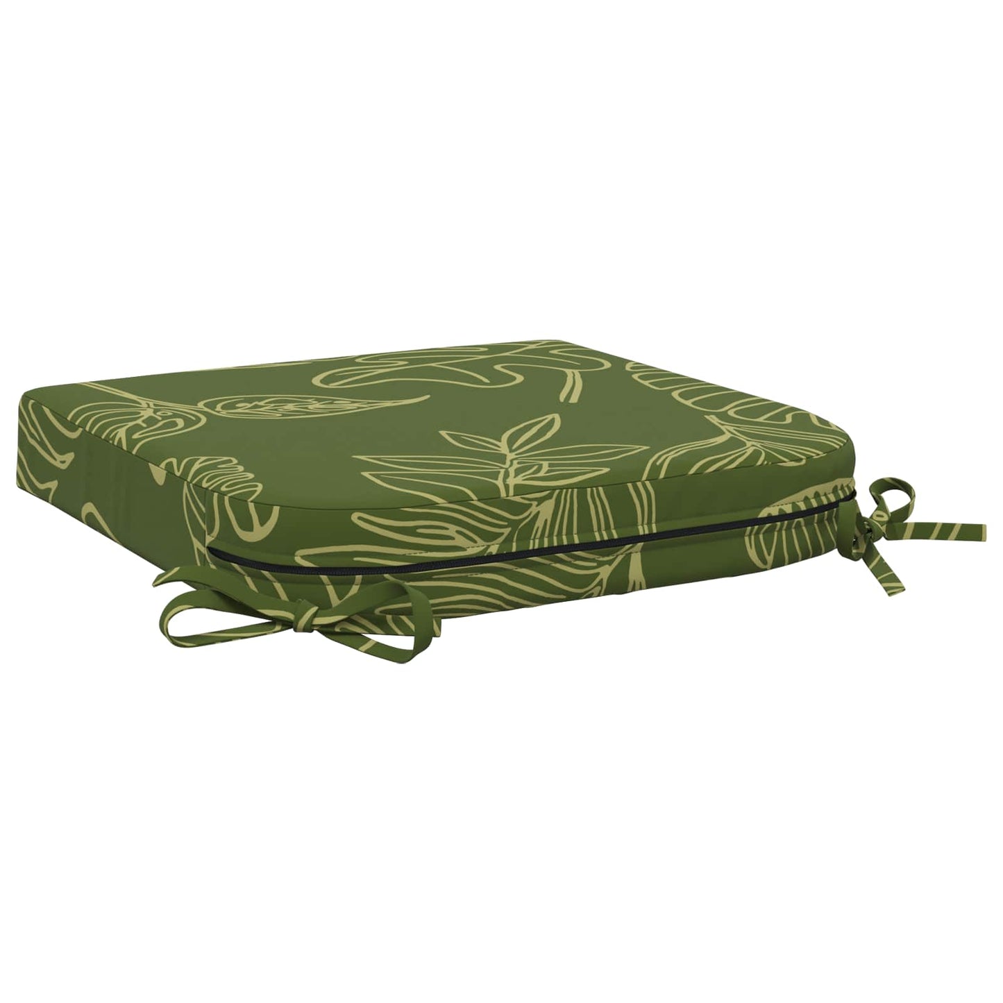 4-Piece Seat Cushions SOEST 4 pcs 100% Polyester Leaf Design
