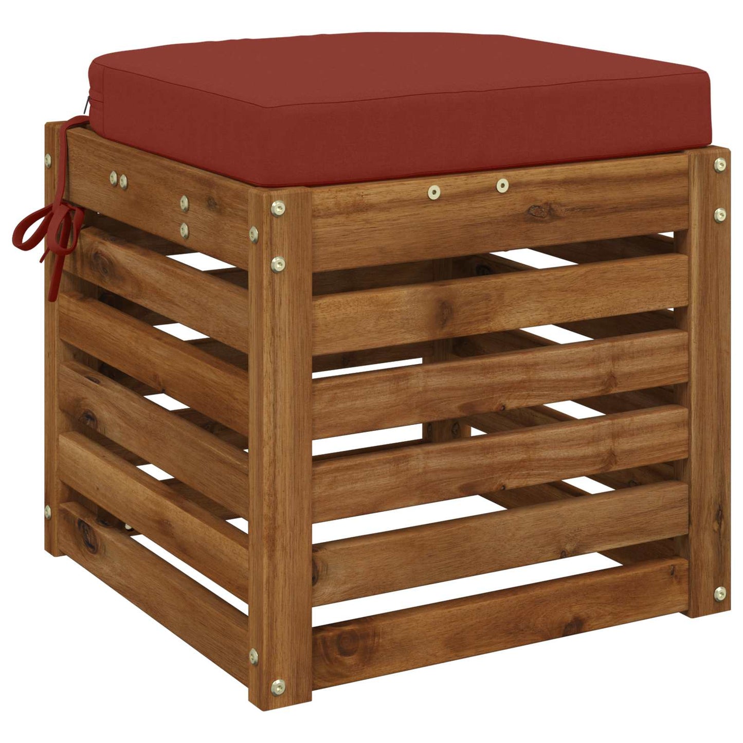 1-Piece Seat Cushion SOEST 100% Polyester Red 45 x 45 x 7 cm