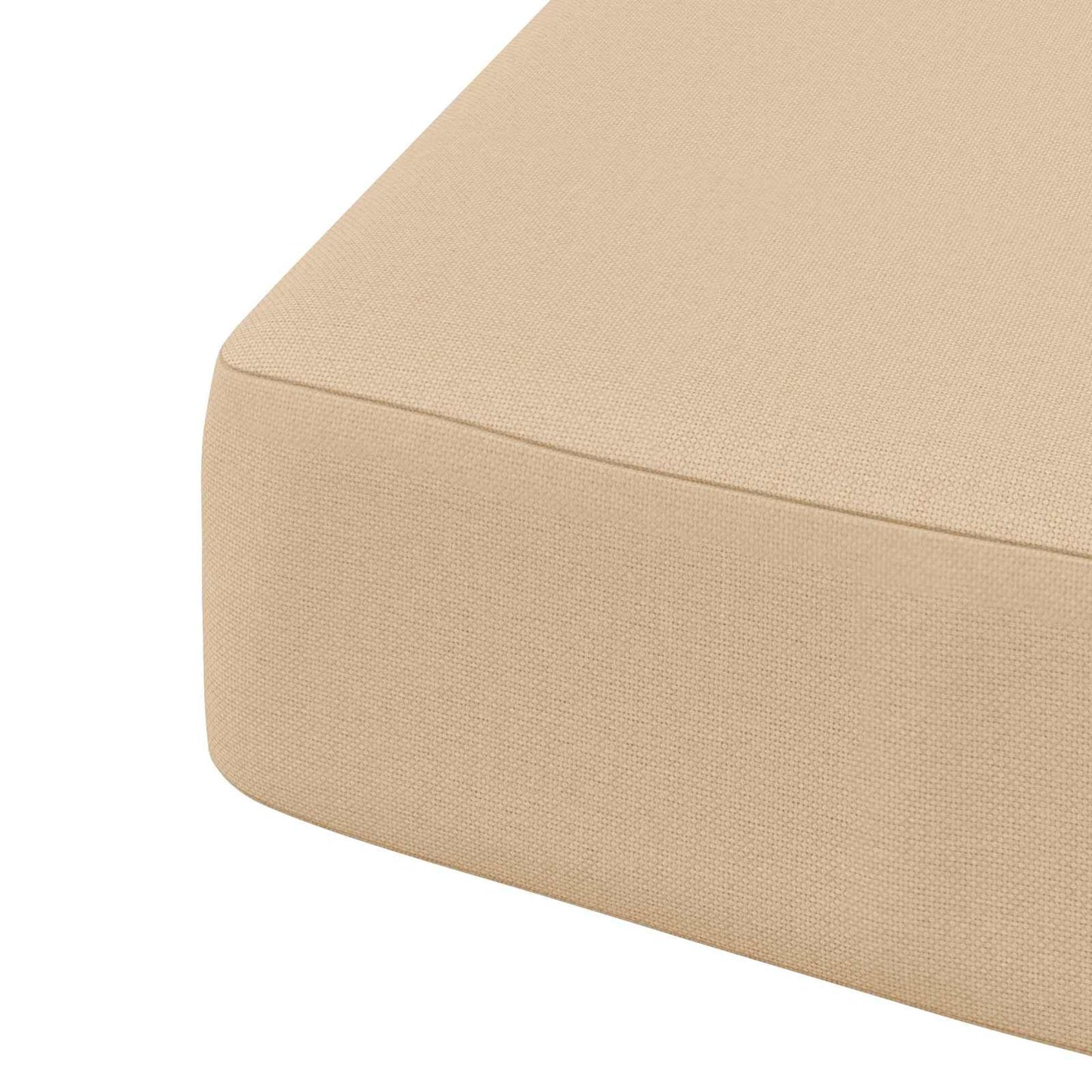 1-Piece Seat Cushion SOEST 100% Polyester Cream 45 x 45 x 7 cm