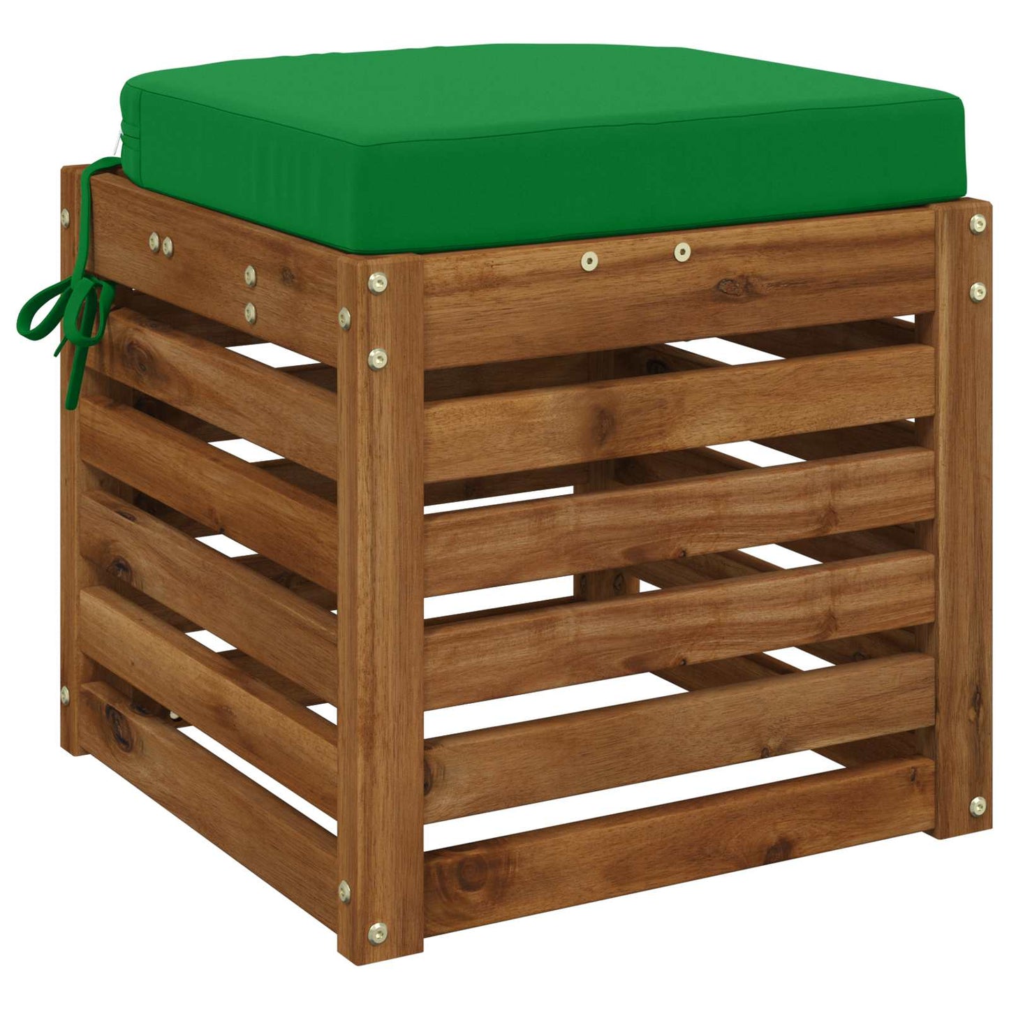 1-Piece Seat Cushion SOEST 100% Polyester Green 45 x 45 x 7 cm