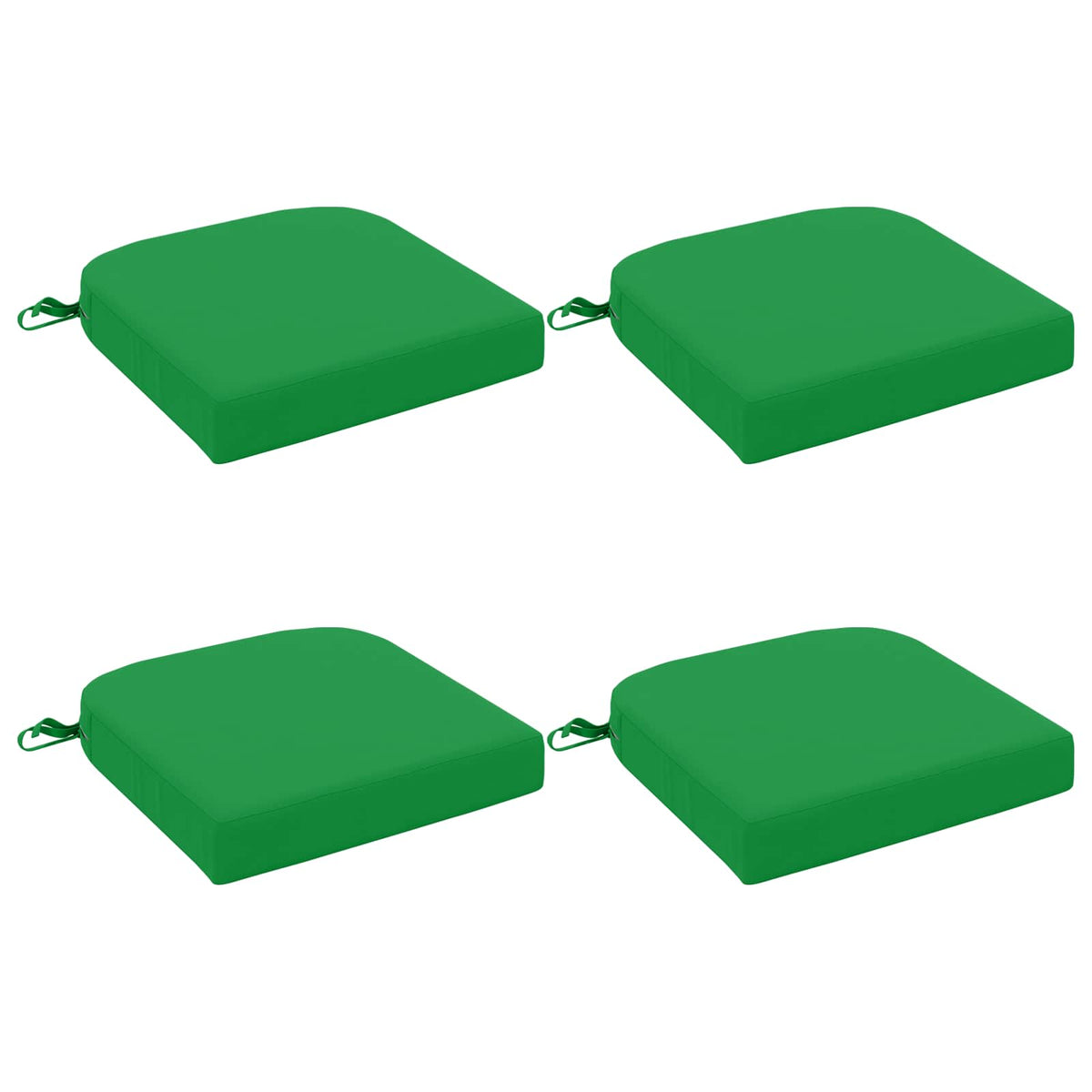 4-Piece Seat Cushions SOEST 4 pcs 100% Polyester Green