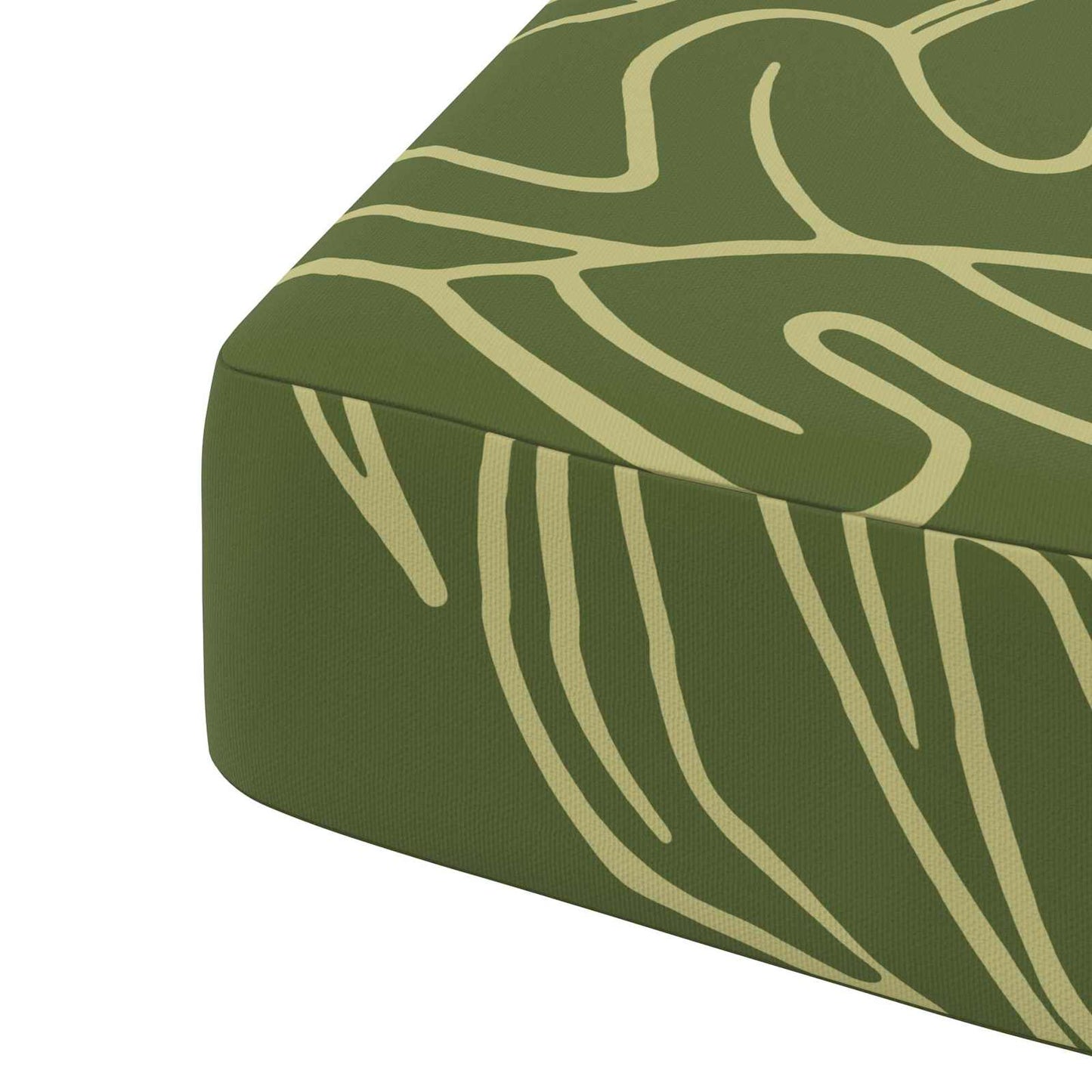 1-Piece Seat Cushion SOEST 100% Polyester Leaf Design