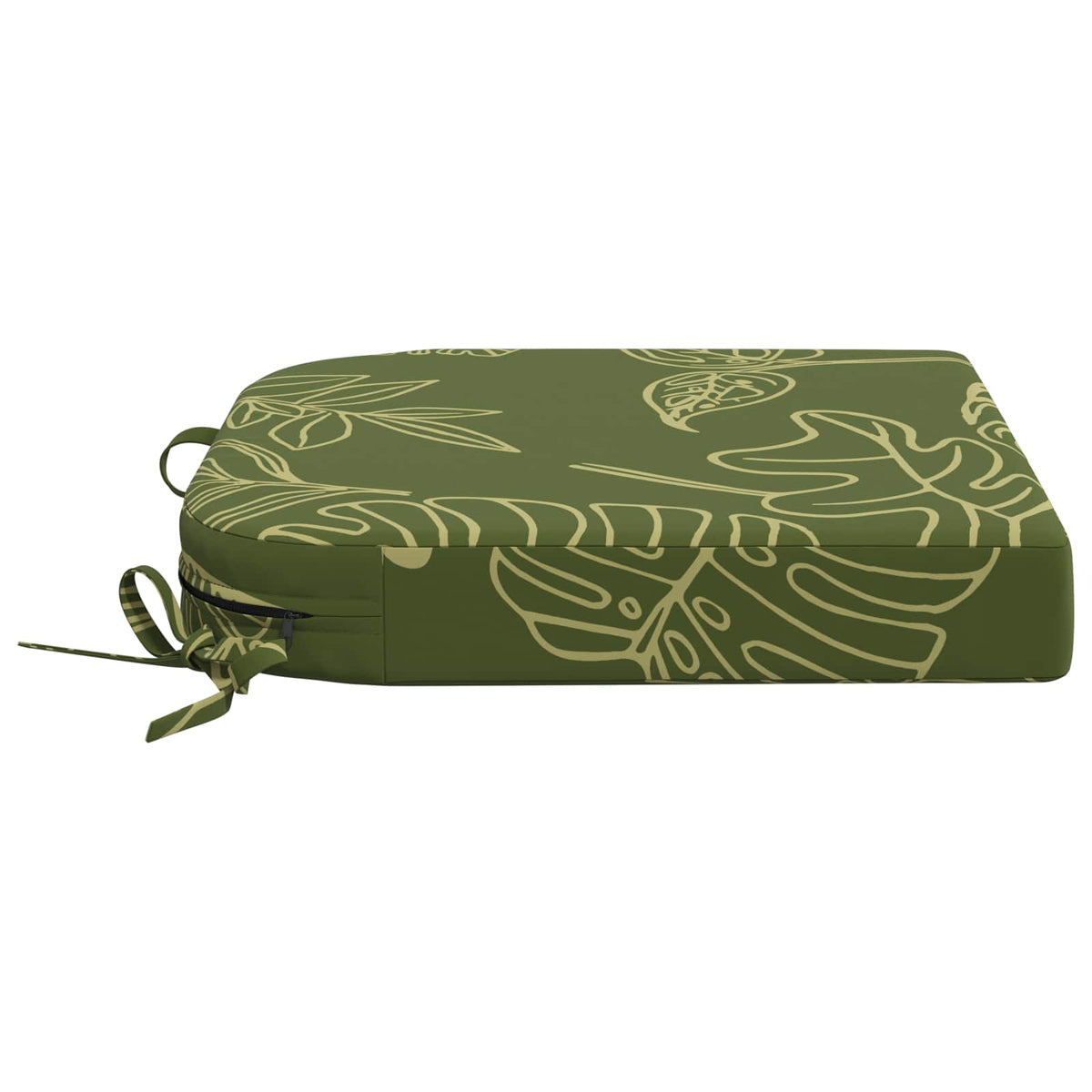 1-Piece Seat Cushion SOEST 100% Polyester Leaf Design