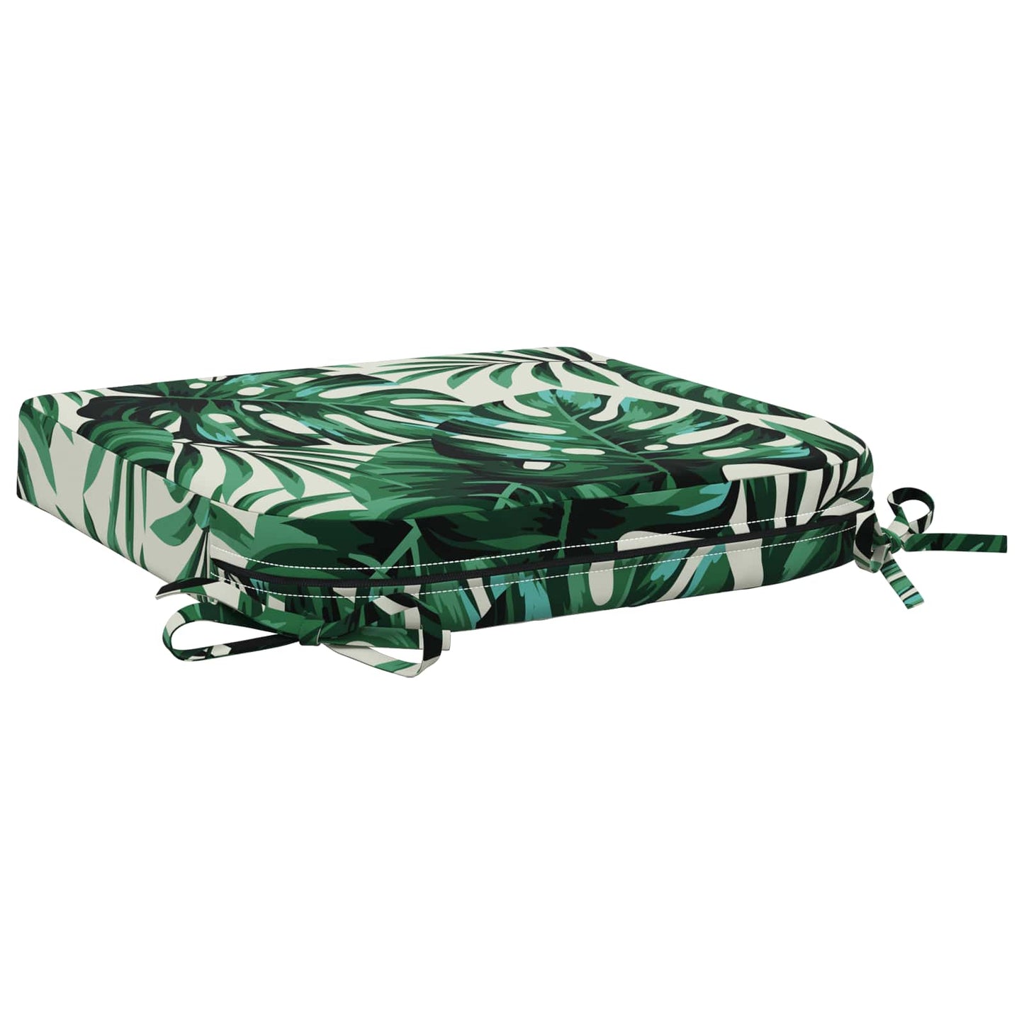 1-Piece Seat Cushion SOEST 100% Polyester Leaf Pattern