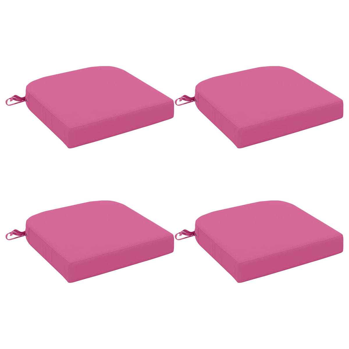 4-Piece Seat Cushions SOEST 4 pcs 100% Polyester Pink