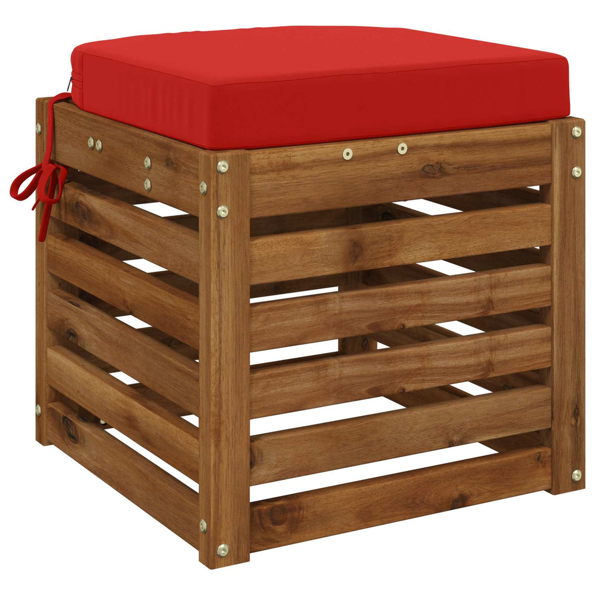 1-Piece Seat Cushion SOEST 100% Polyester Red 45 x 45 x 7 cm