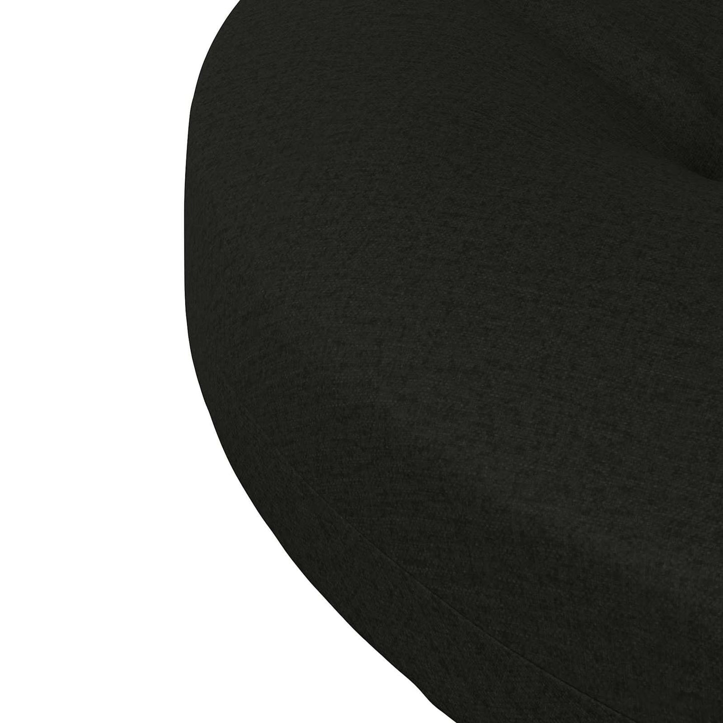 4-Piece Seat Cushions 4 pcs 100% Polyester Black 40 x 40 x 5 cm