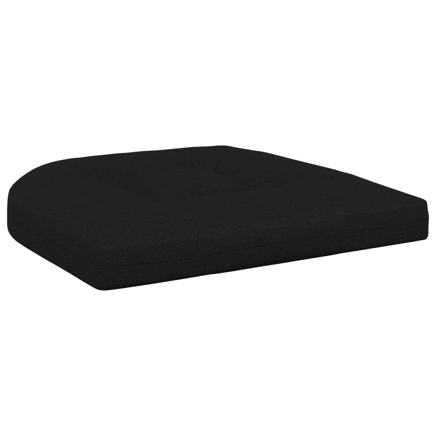4-Piece Seat Cushions 4 pcs 100% Polyester Black 40 x 40 x 5 cm