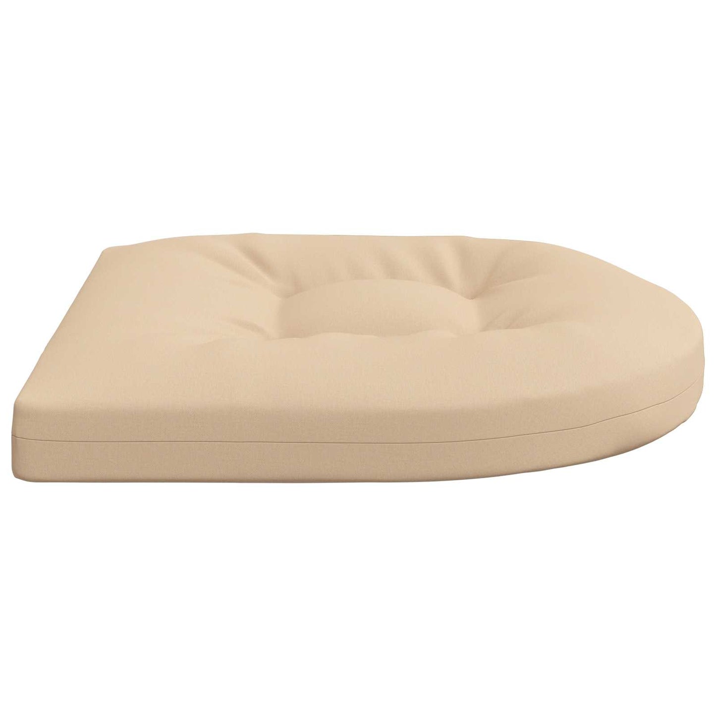 4-Piece Seat Cushions 4 pcs 100% Polyester Cream 40 x 40 x 5 cm