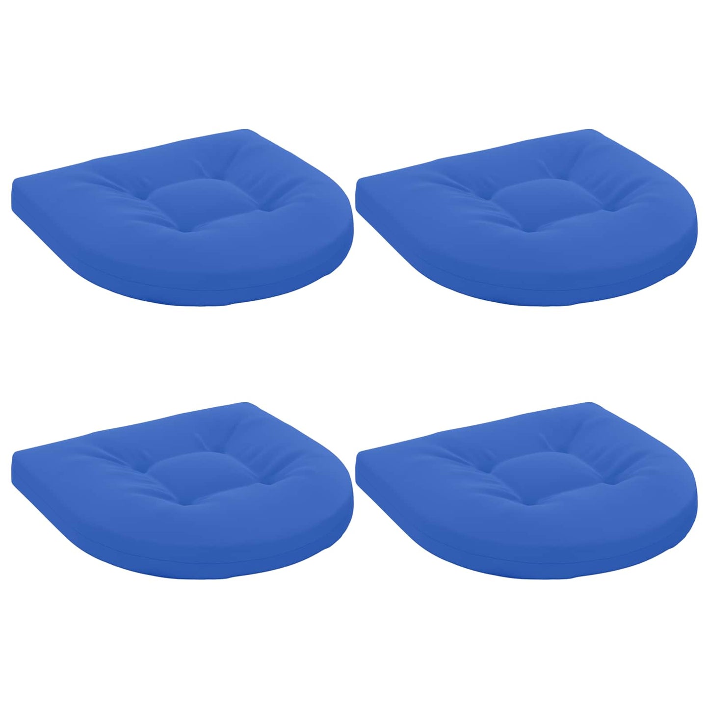 4-Piece Seat Cushions 4 pcs 100% Polyester Royal Blue