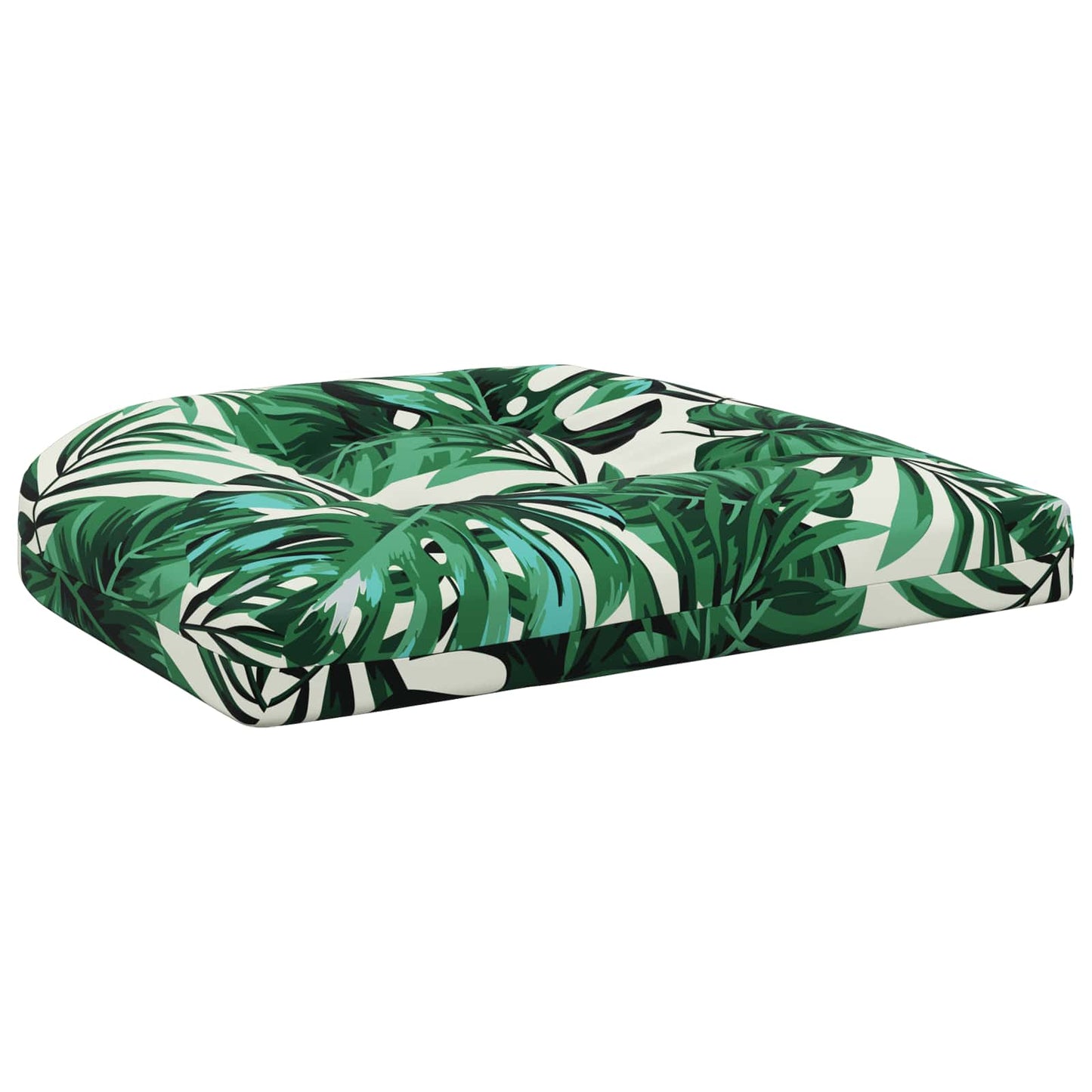 4-Piece Seat Cushions 4 pcs 100% Polyester Leaf Pattern