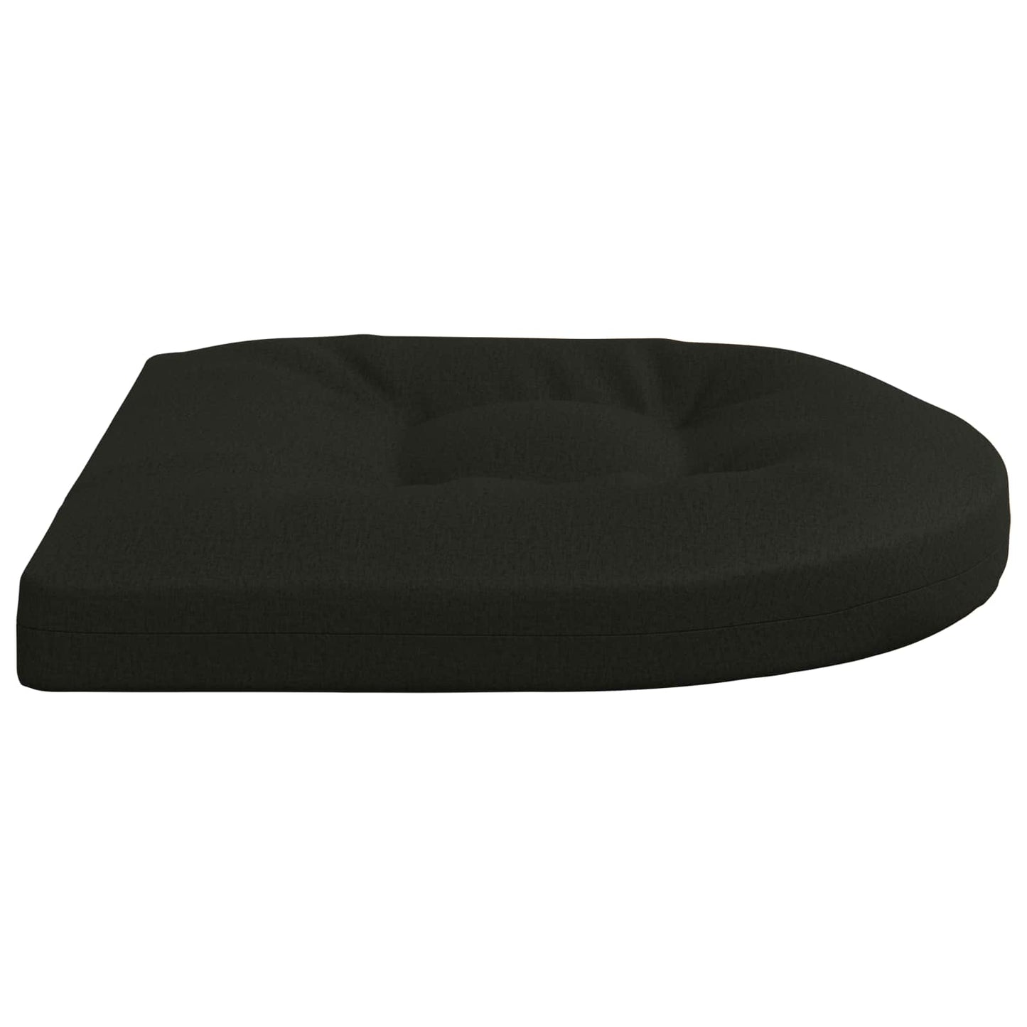 4-Piece Seat Cushions 4 pcs 100% Polyester Black 45 x 45 x 5 cm