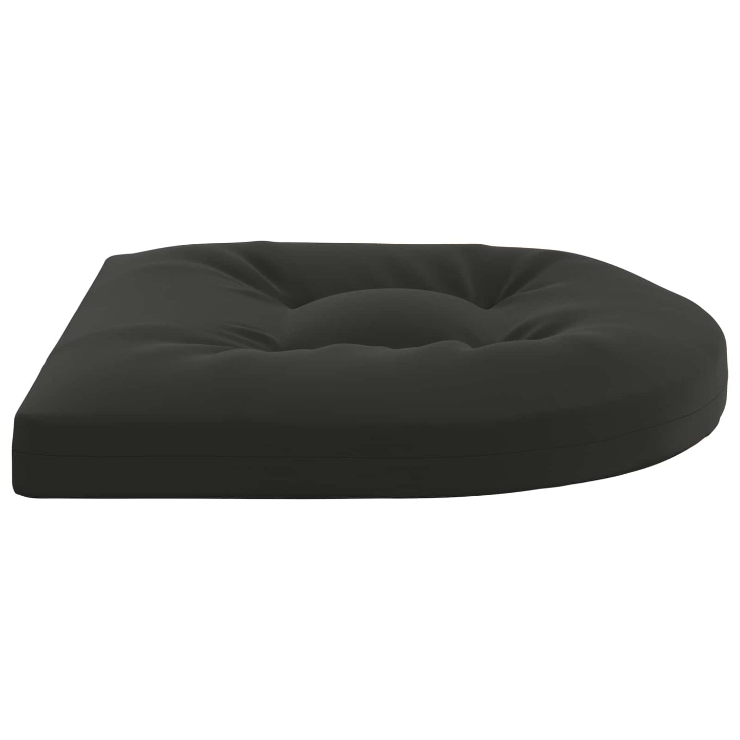 4-Piece Seat Cushions 4 pcs 100% Polyester Black 45 x 45 x 5 cm