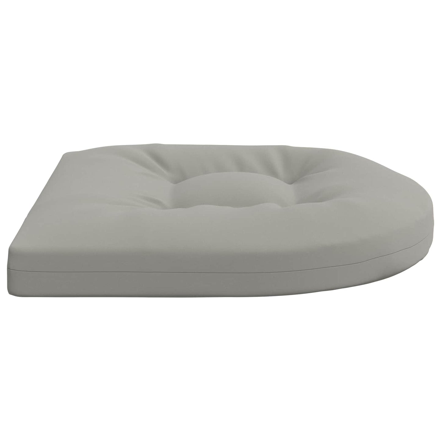 4-Piece Seat Cushions 4 pcs 100% Polyester Grey 45 x 45 x 5 cm