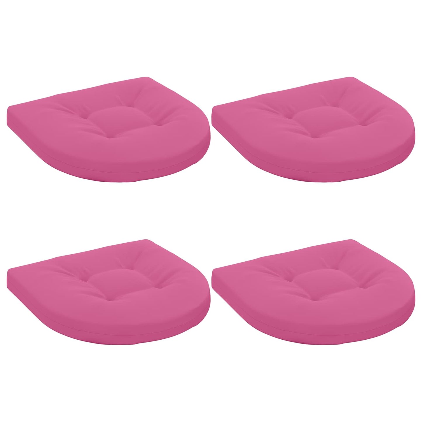 4-Piece Seat Cushions 4 pcs 100% Polyester Pink 45 x 45 x 5 cm