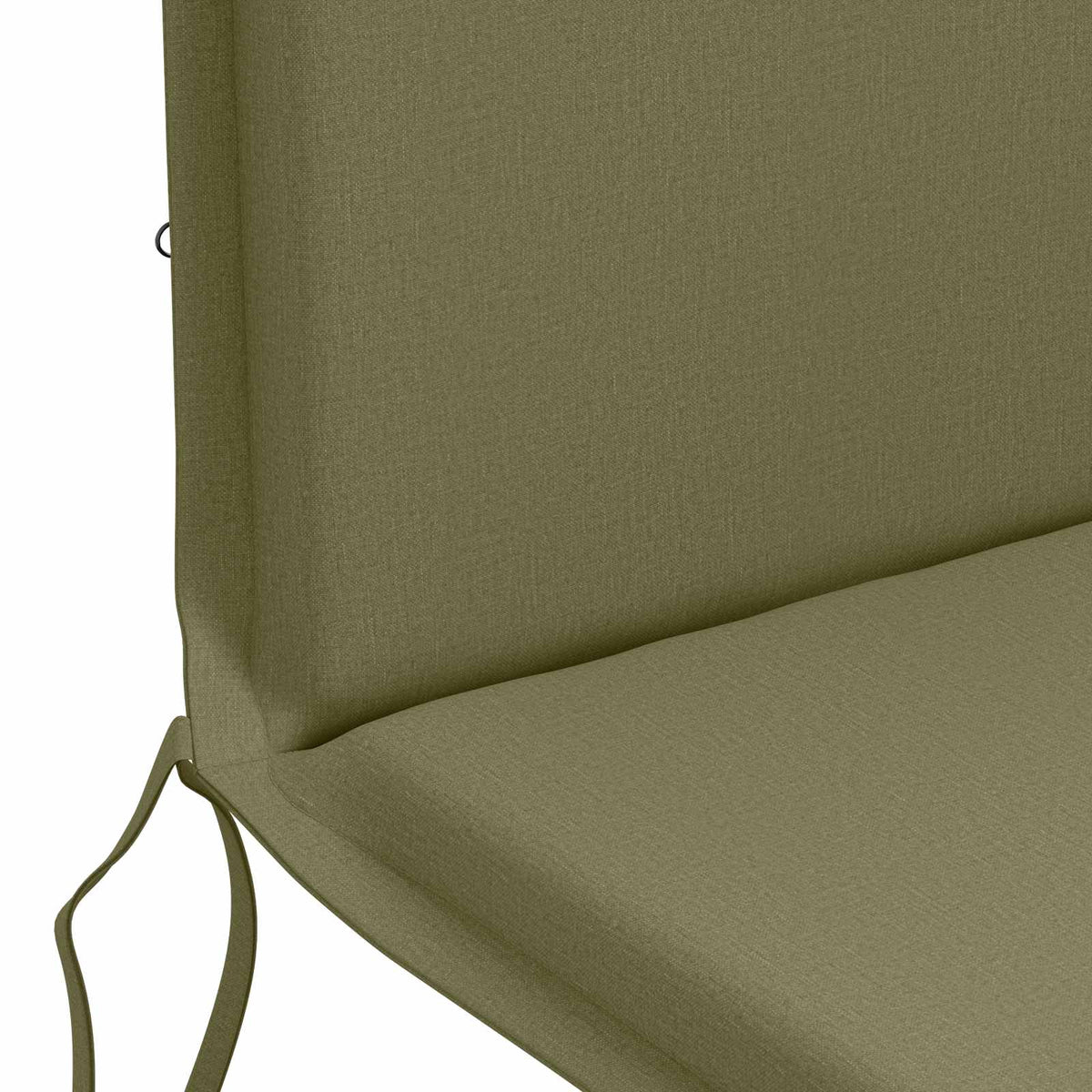 High Back Chair Cushion GEMERT 2 pcs 100% Polyester Olive Green