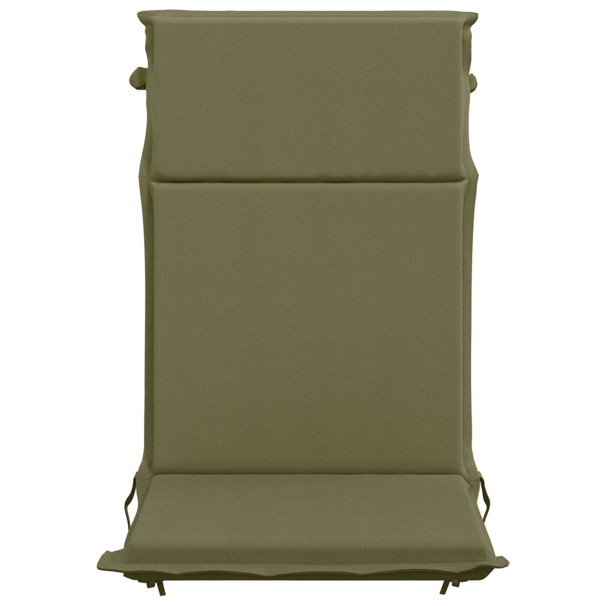 High Back Chair Cushion GEMERT 2 pcs 100% Polyester Olive Green