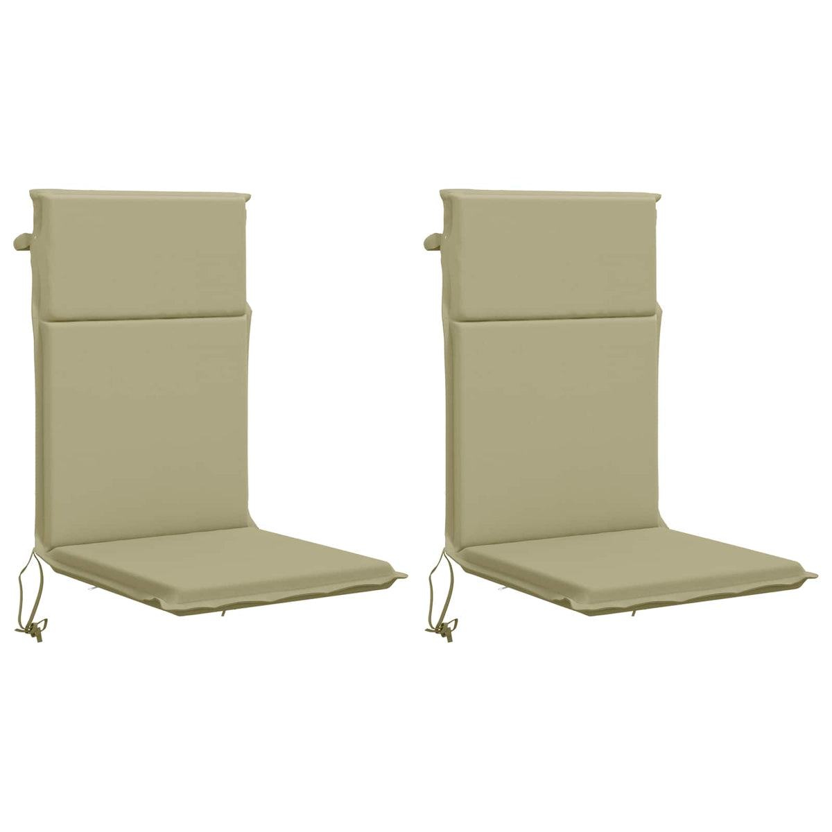 High Back Chair Cushion GEMERT 2 pcs 100% Polyester Light Green