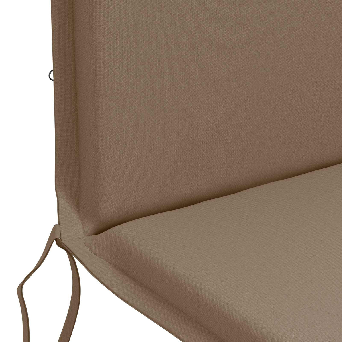 High Back Chair Cushion GEMERT 2 pcs 100% Polyester Taupe