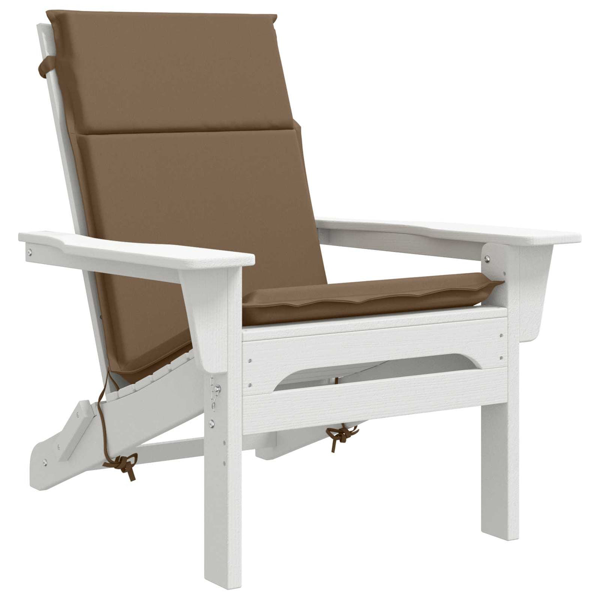 High Back Chair Cushion GEMERT 2 pcs 100% Polyester Taupe