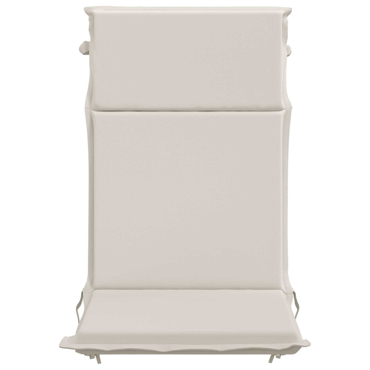 High Back Chair Cushion GEMERT 2 pcs 100% Polyester White