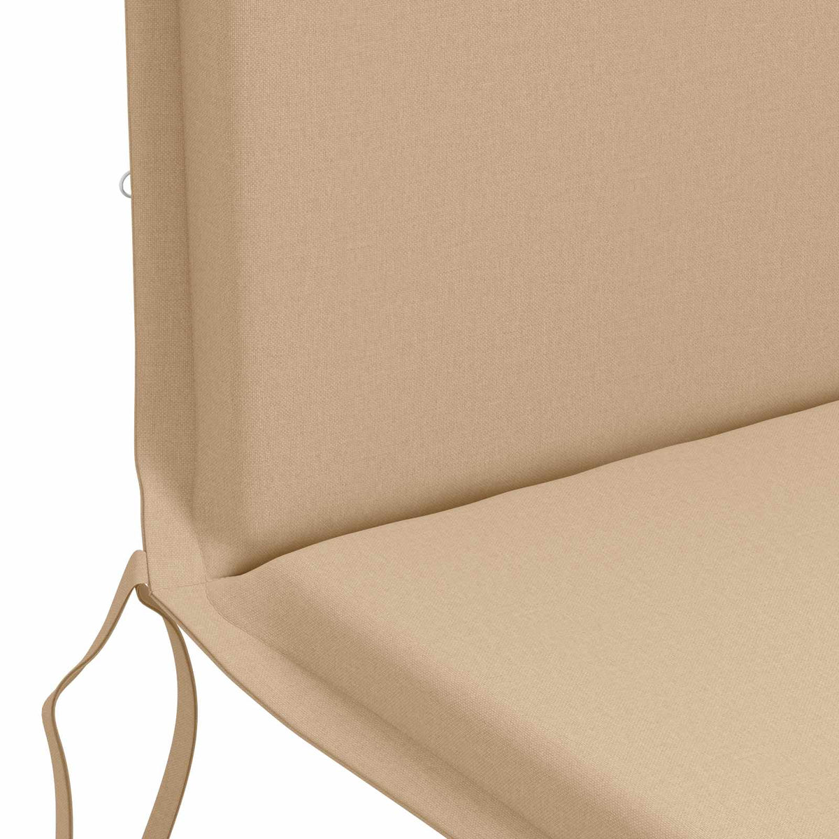 High Back Chair Cushion GEMERT 2 pcs 100% Polyester Sand