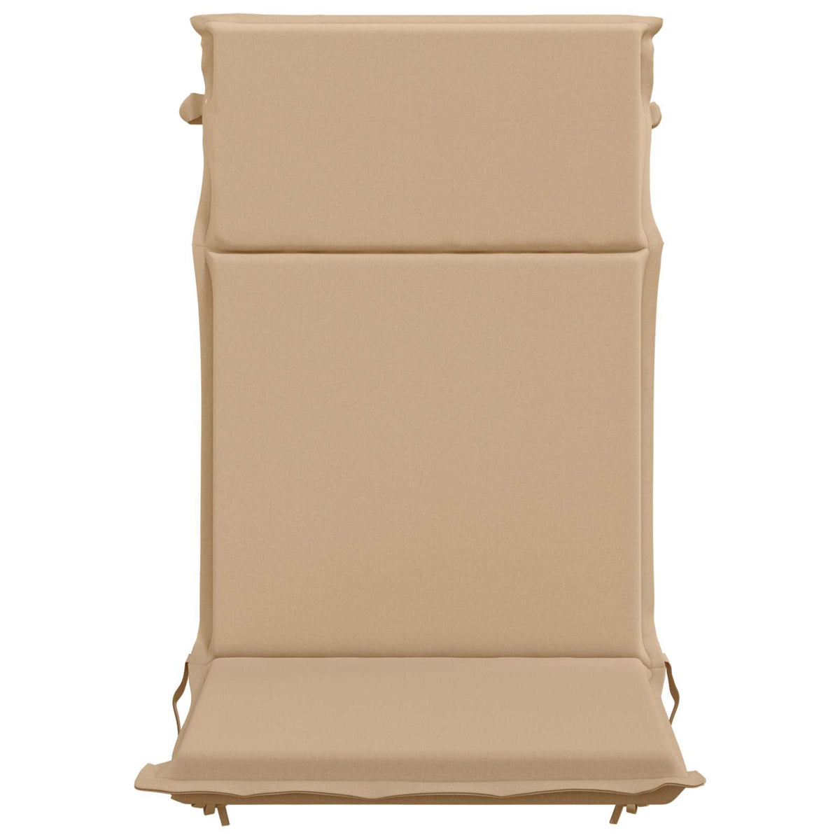 High Back Chair Cushion GEMERT 2 pcs 100% Polyester Sand