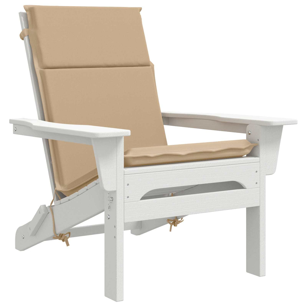 High Back Chair Cushion GEMERT 2 pcs 100% Polyester Sand