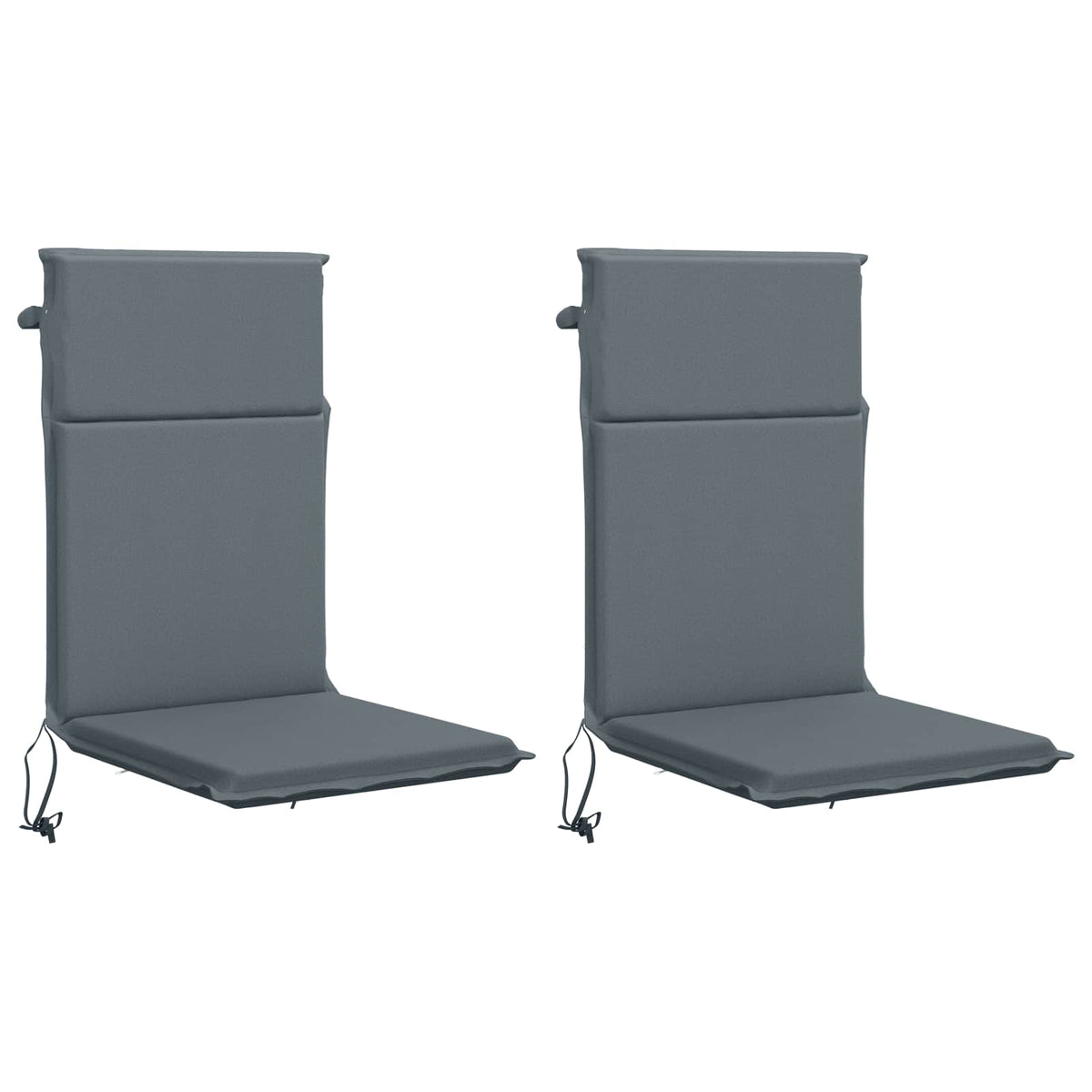 High Back Chair Cushion GEMERT 2 pcs 100% Polyester Blue