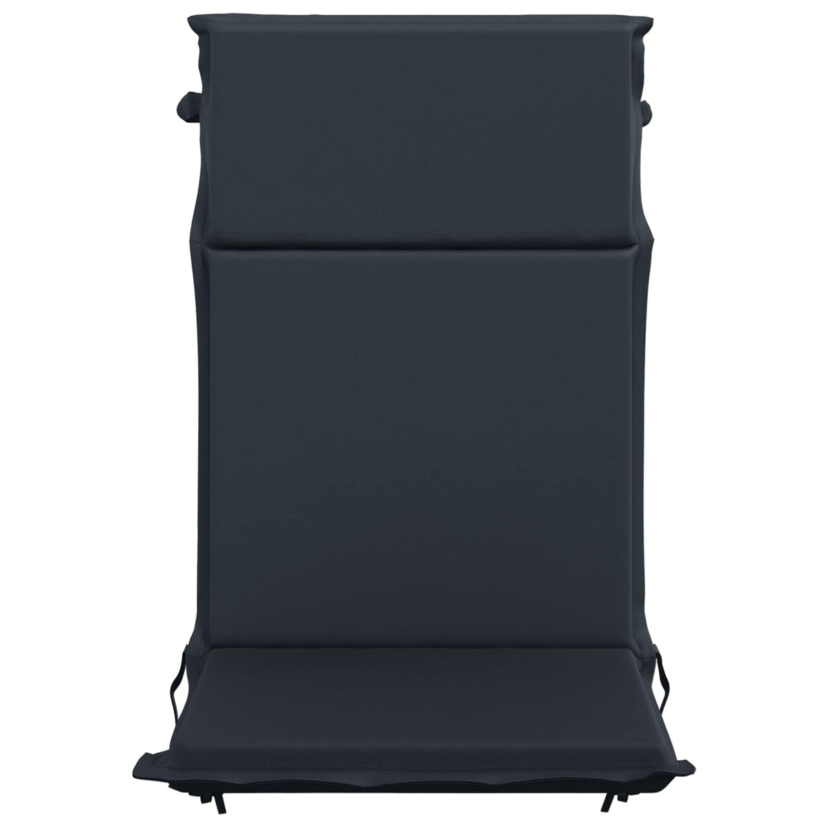 High Back Chair Cushion GEMERT 2 pcs 100% Polyester Dark Blue