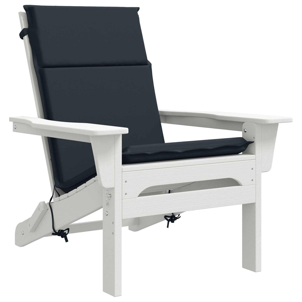 High Back Chair Cushion GEMERT 2 pcs 100% Polyester Dark Blue