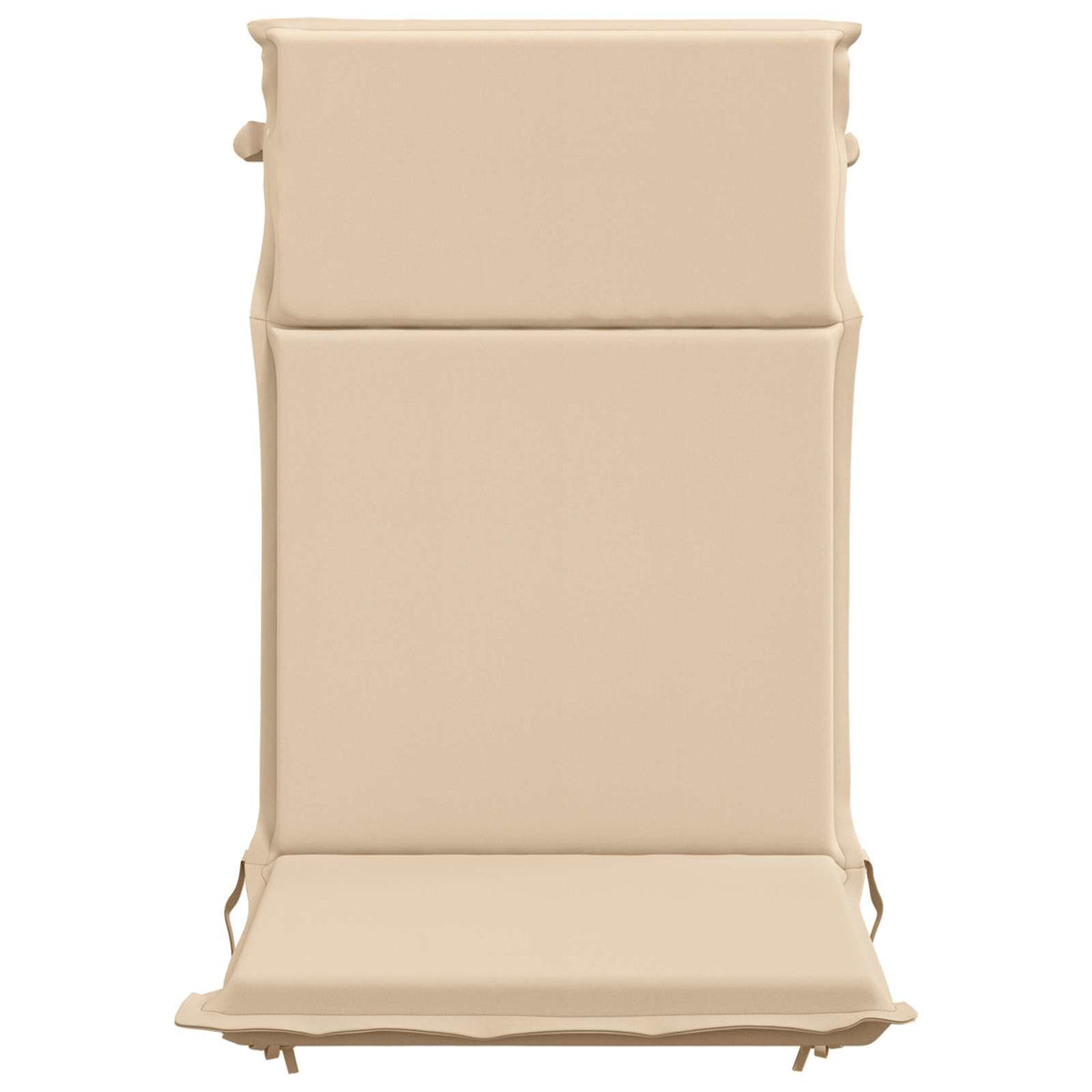 High Back Chair Cushion GEMERT 6 pcs 100% Polyester Cream