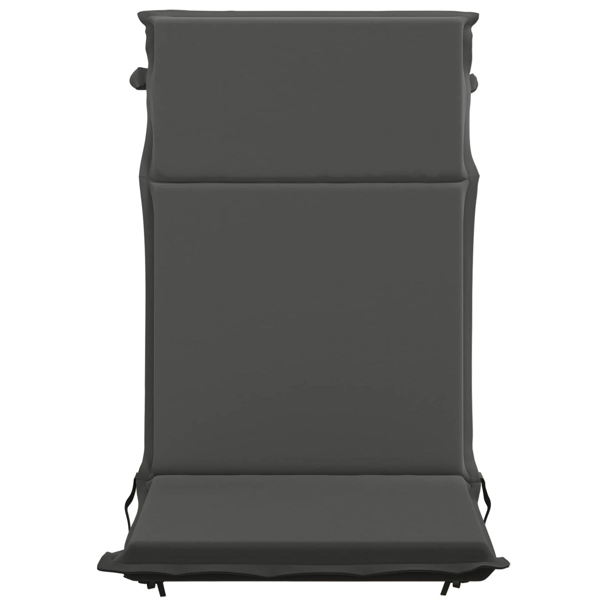 High Back Chair Cushion GEMERT 2 pcs 100% Polyester Anthracite