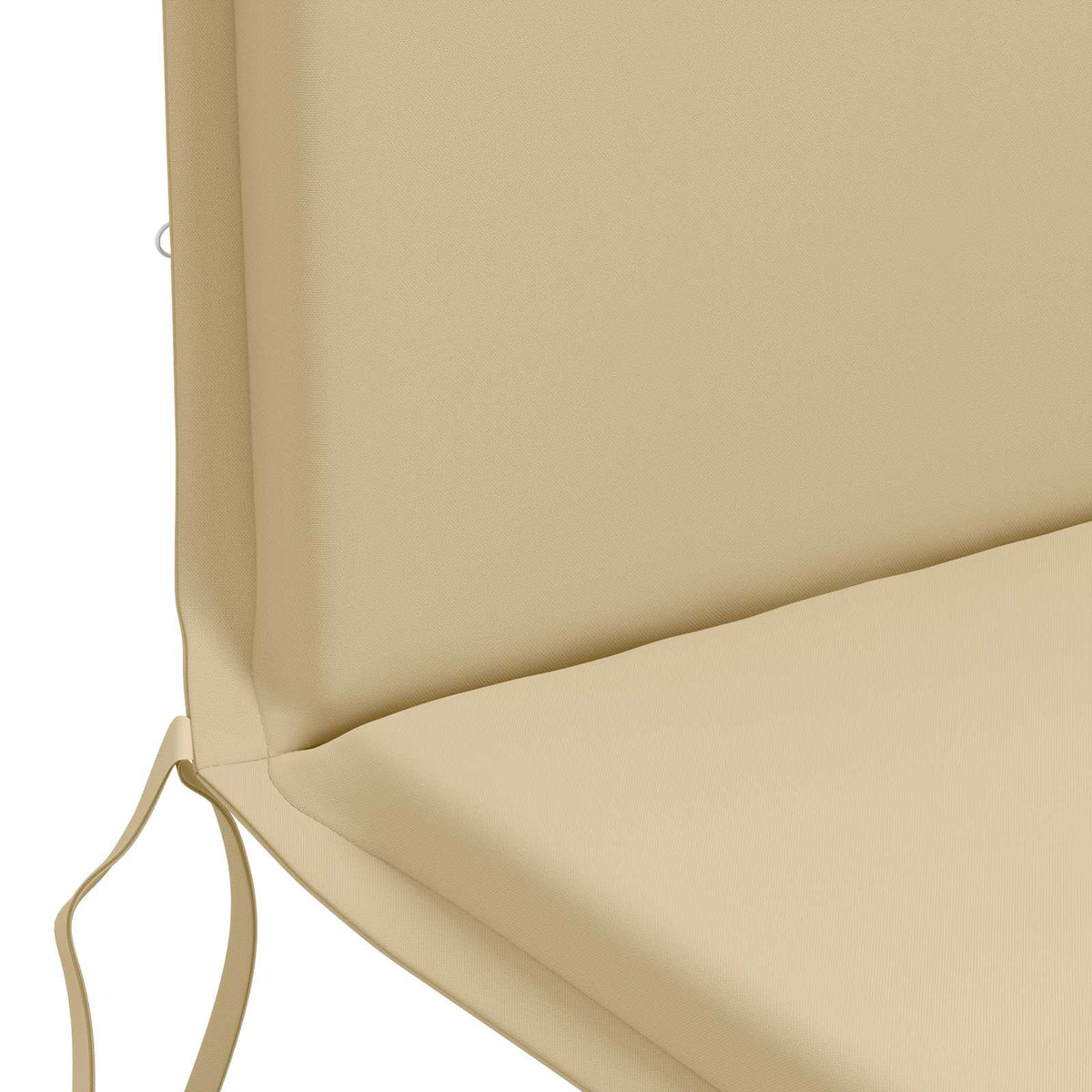 High Back Chair Cushion GEMERT 2 pcs 100% Polyester Beige