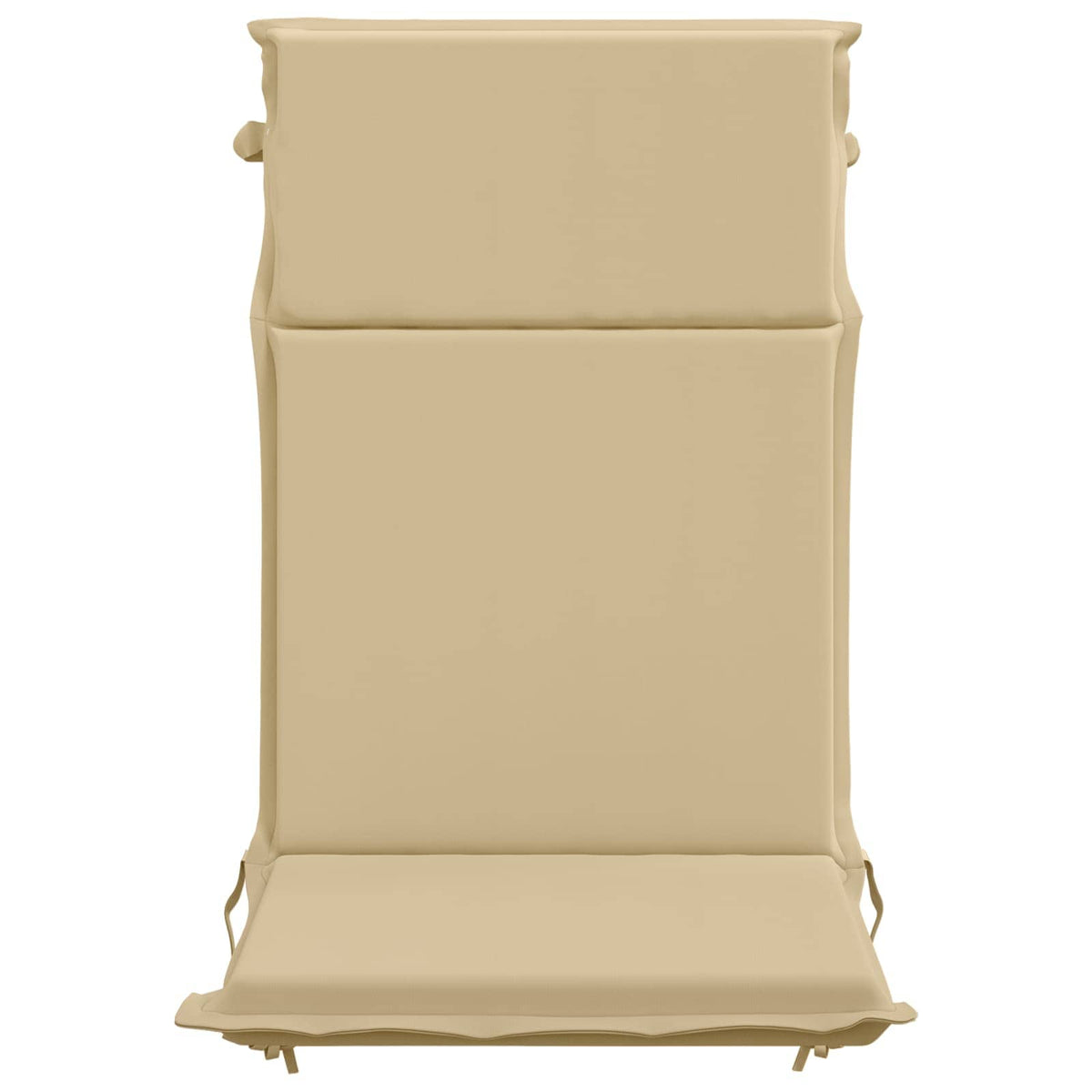 High Back Chair Cushion GEMERT 2 pcs 100% Polyester Beige