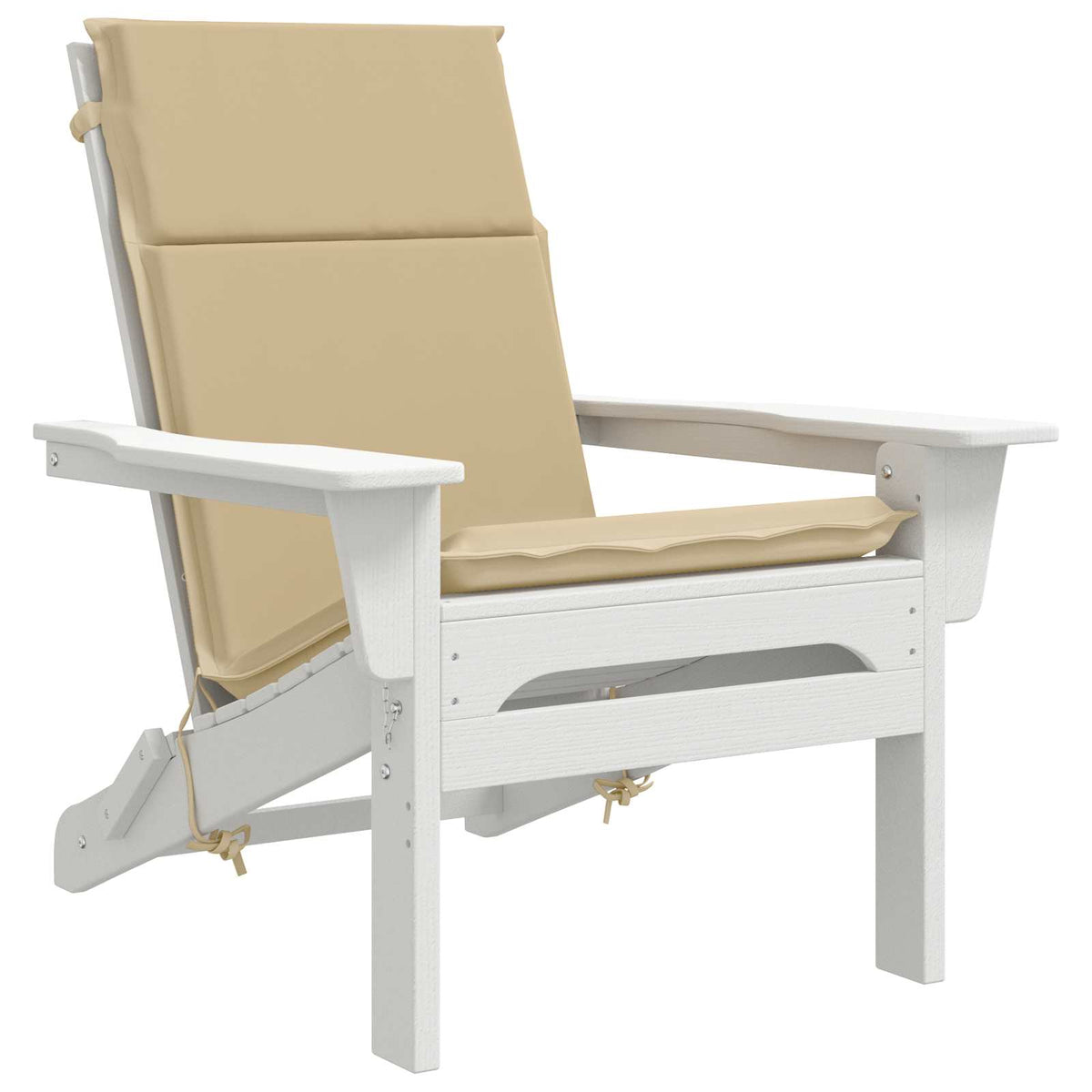 High Back Chair Cushion GEMERT 4 pcs 100% Polyester Beige